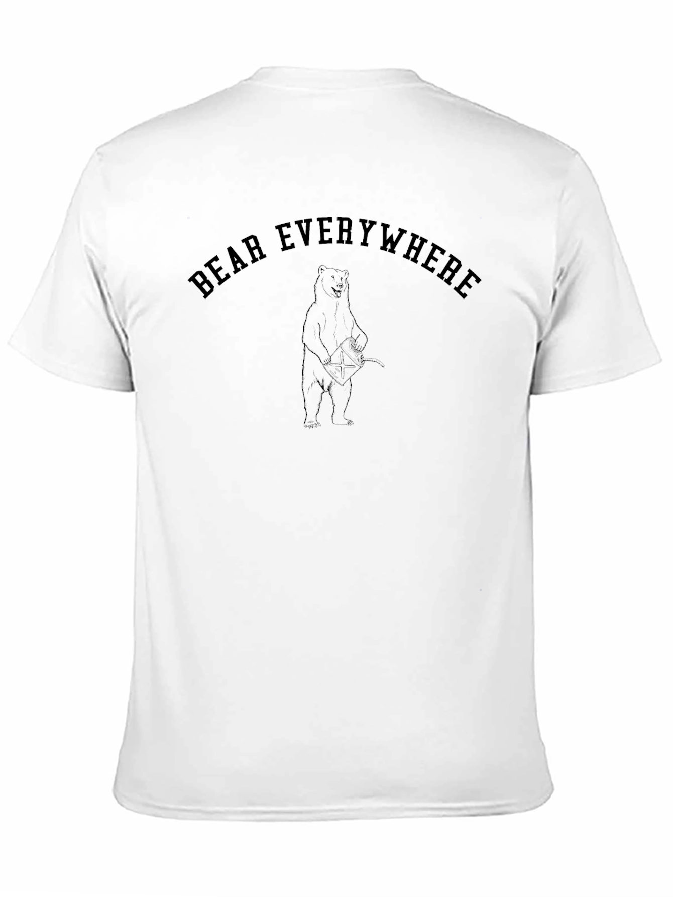 Bear Everywhere Black Graphic Tee