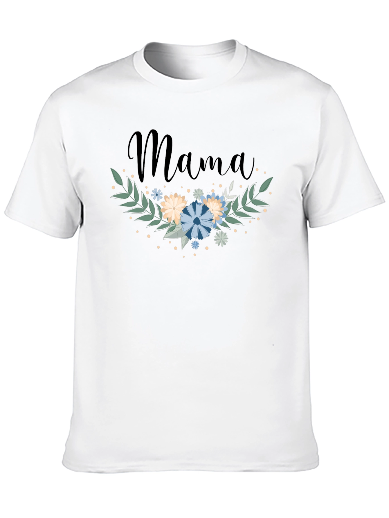 Mama Floral Graphic Tee - Trendy Mom Shirt