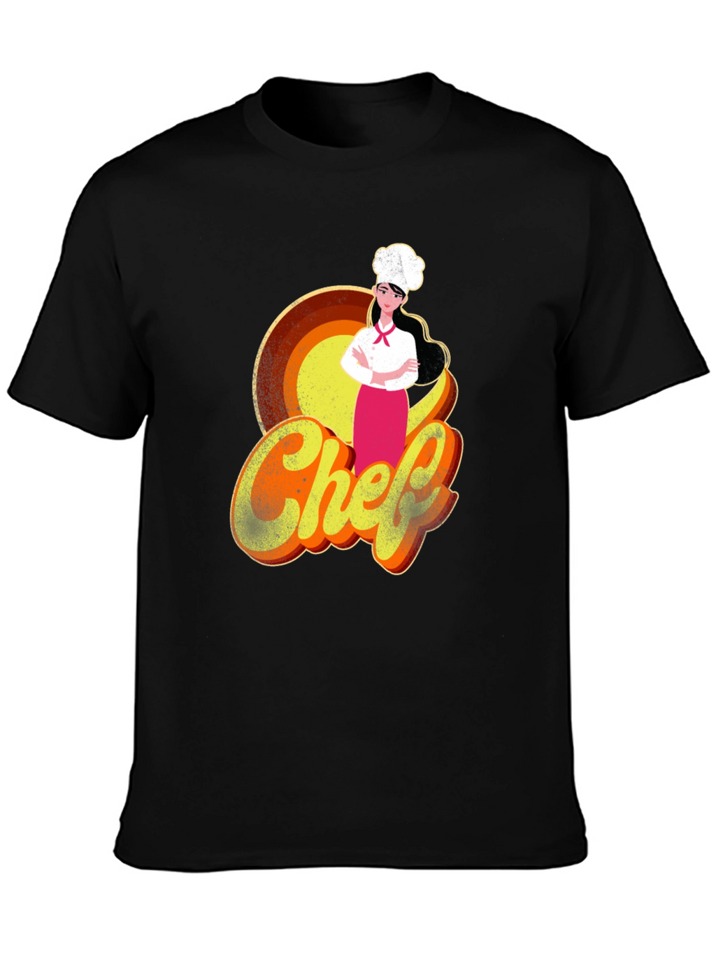 Chef Graphic T-Shirt - Retro Style Cook Tee