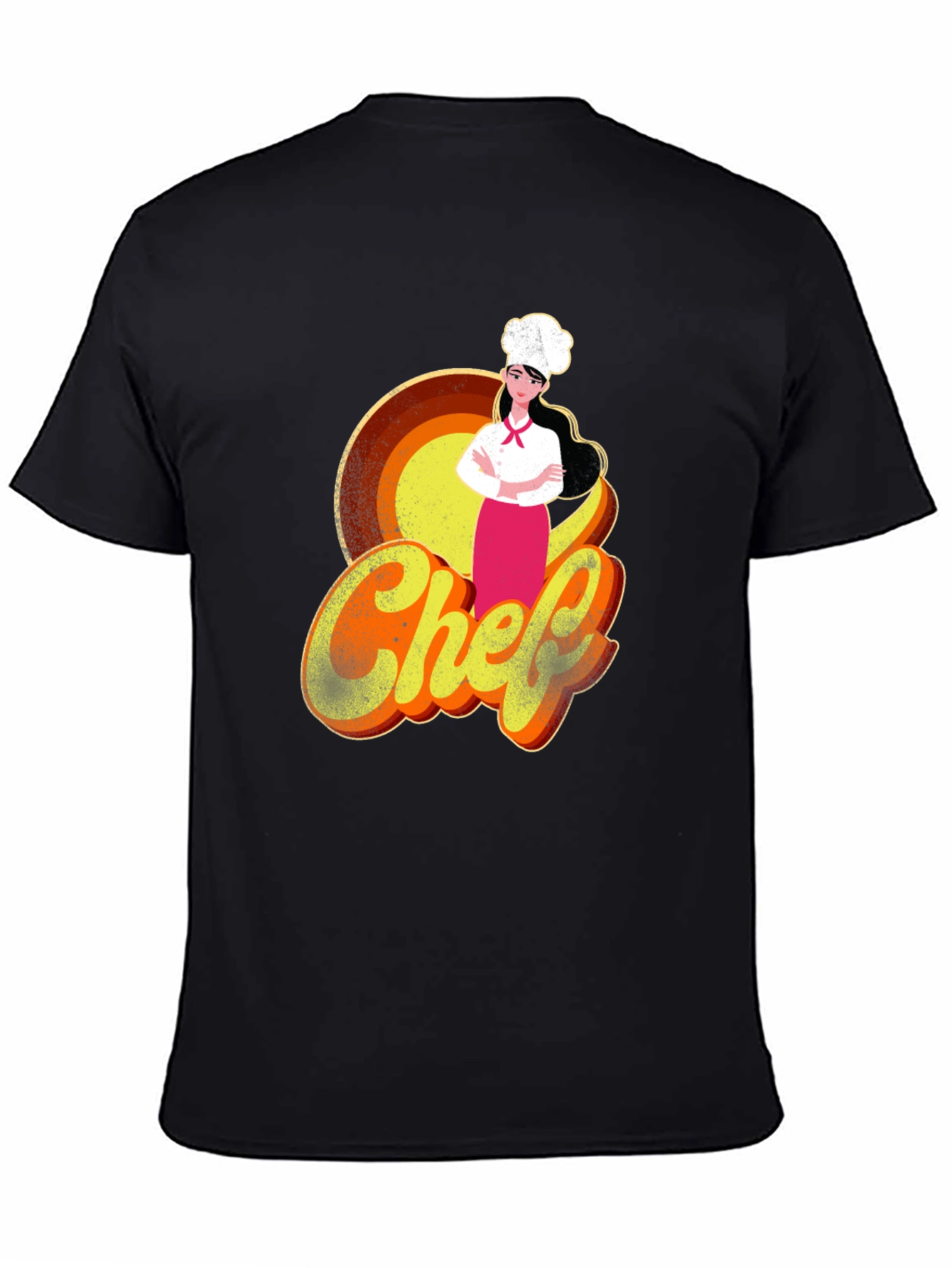 Chef Graphic T-Shirt - Retro Style Cook Tee