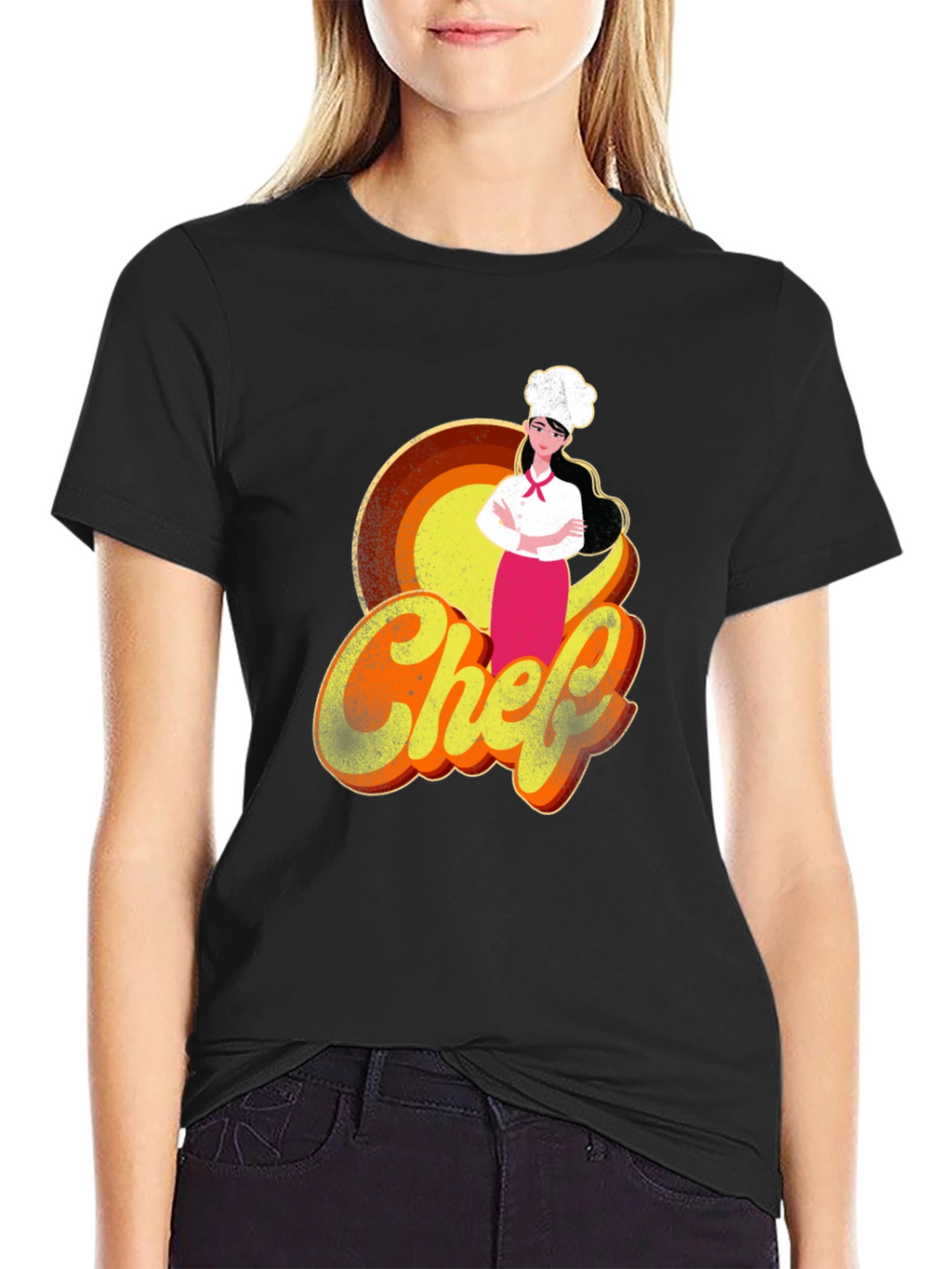 Chef Graphic T-Shirt - Retro Style Cook Tee