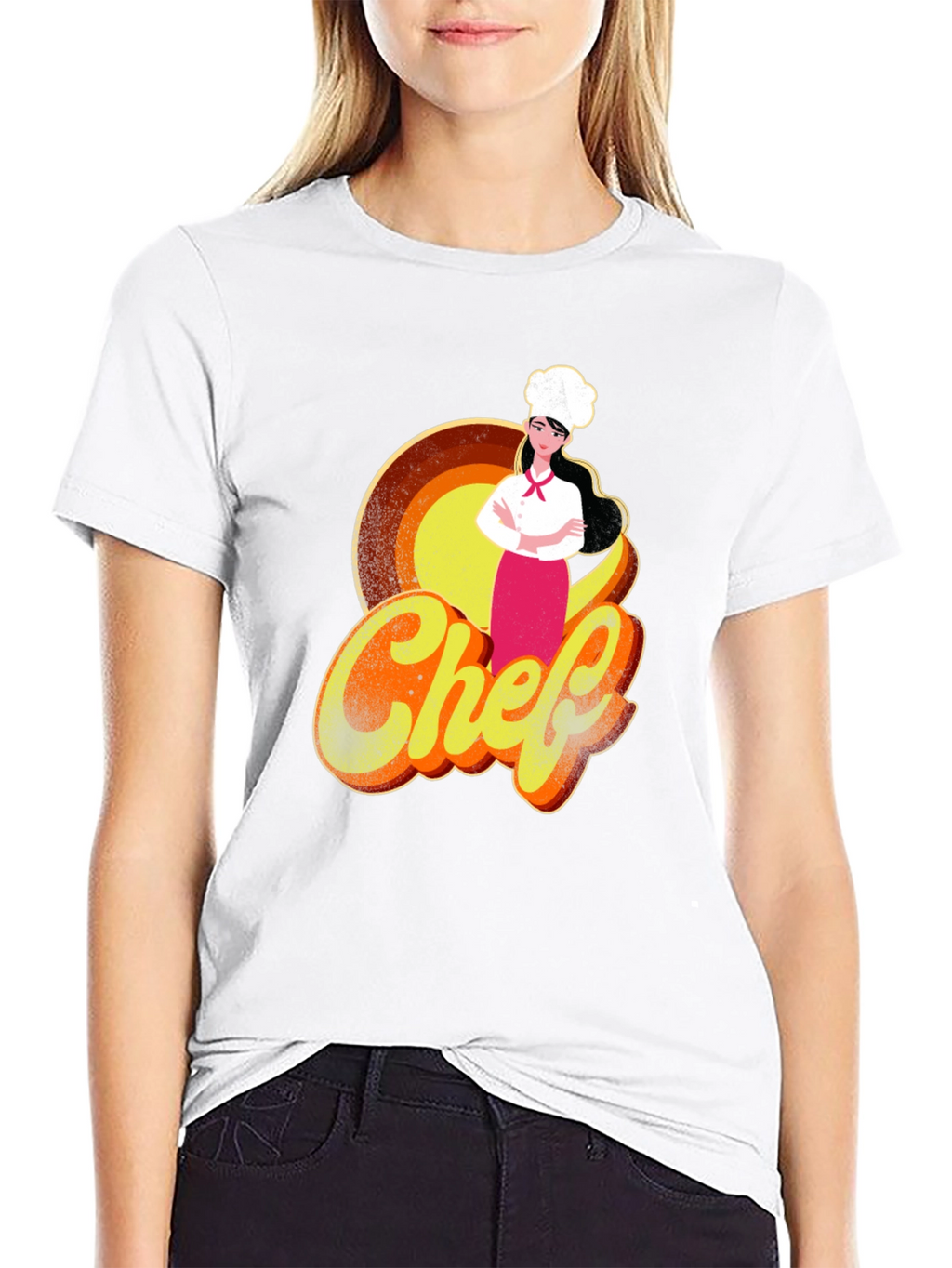 Chef Graphic T-Shirt - Retro Style Cook Tee