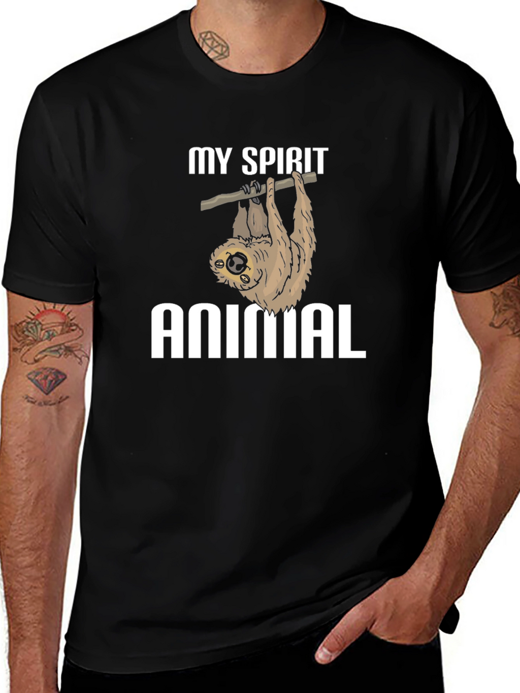My Spirit Animal Sloth Graphic T-Shirt