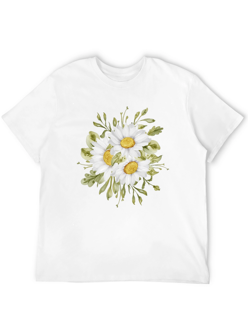 Daisy Bouquet Black T-Shirt