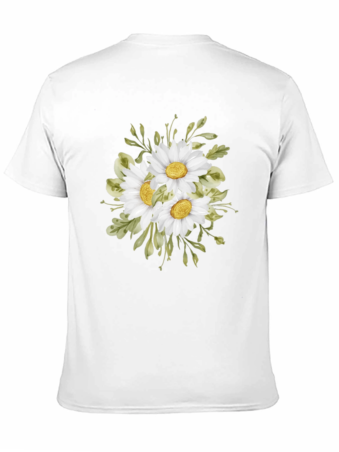 Daisy Bouquet Black T-Shirt