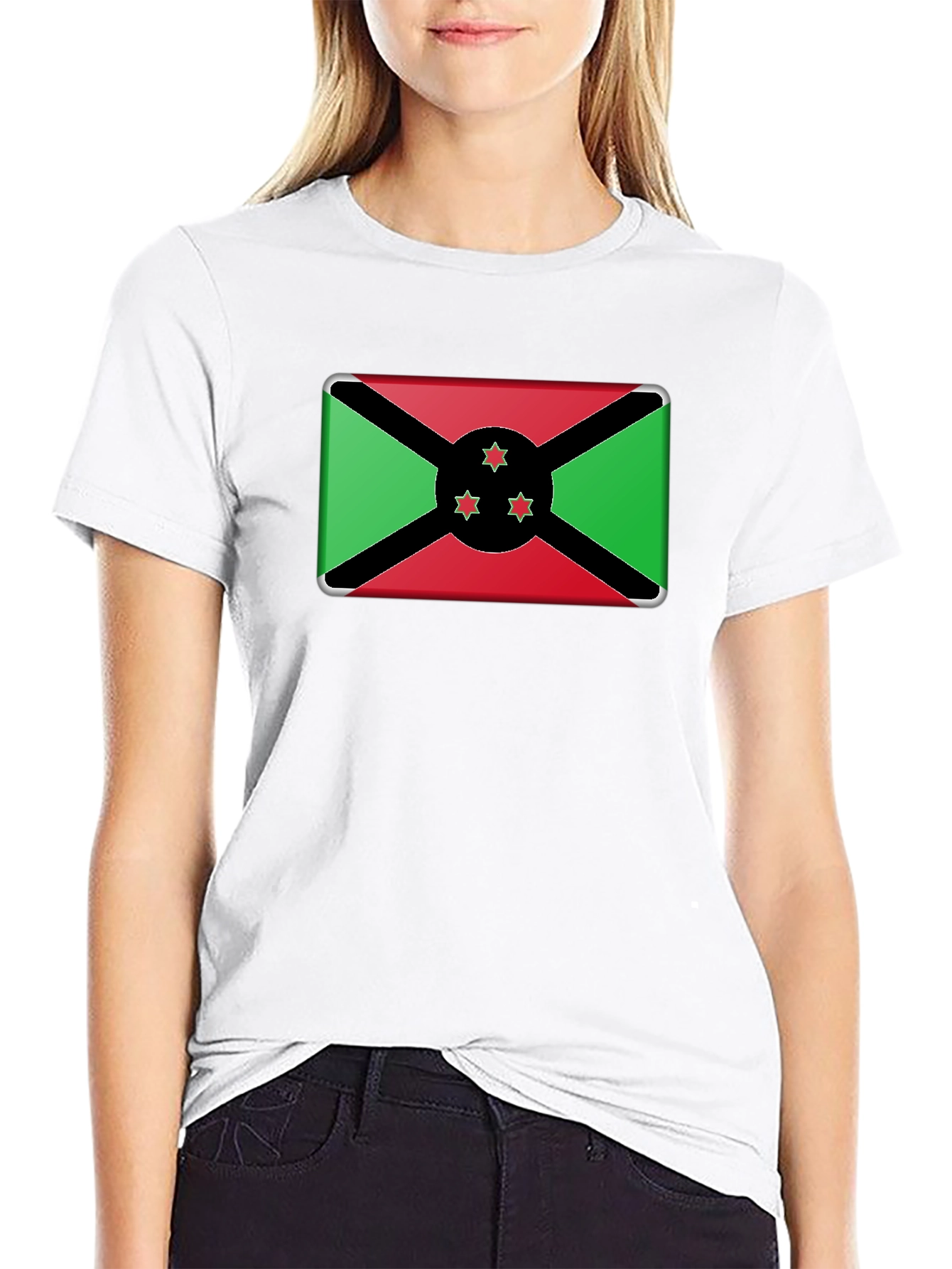 Flag Graphic T-Shirt - Black