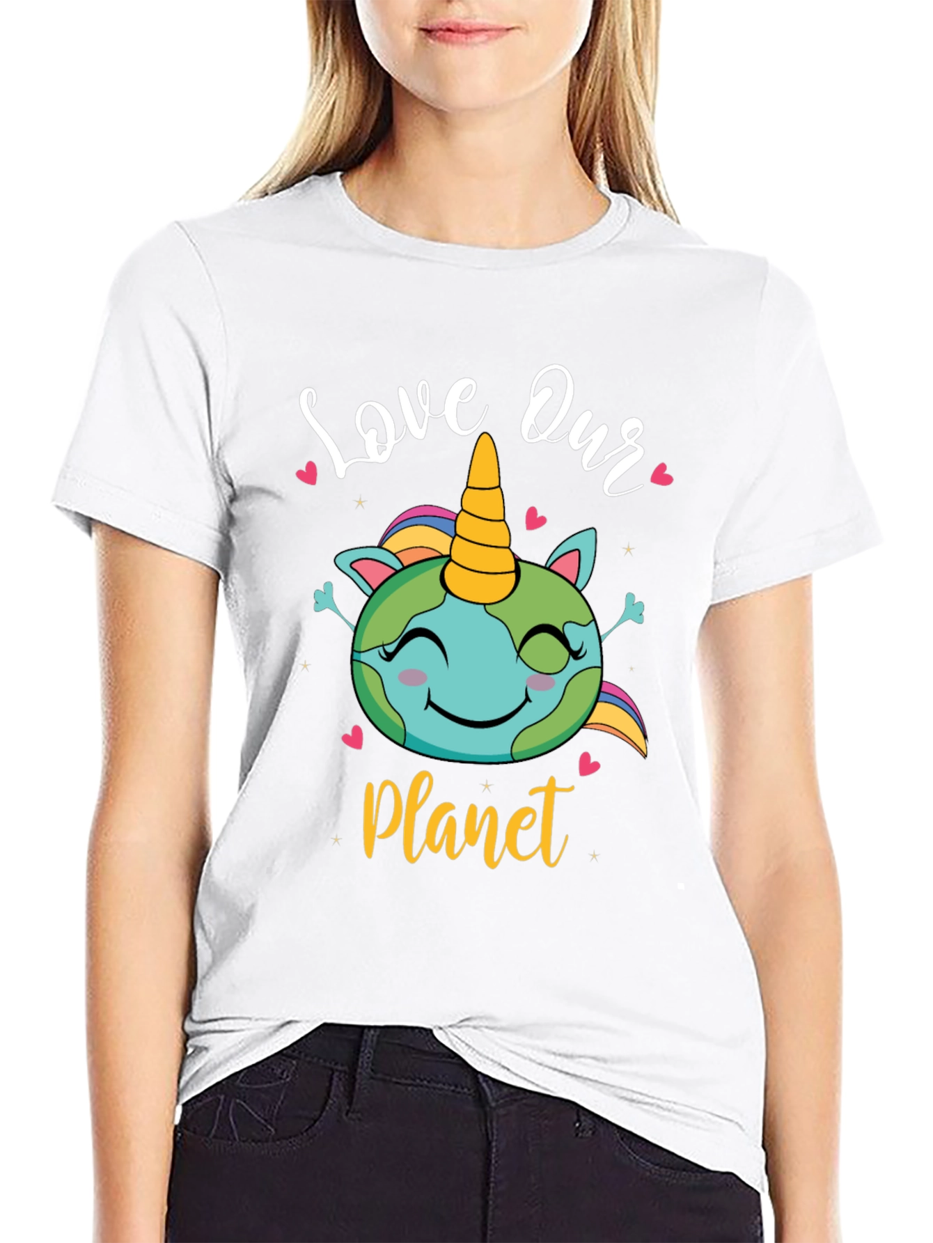 Love Our Planet Unicorn Earth T-Shirt