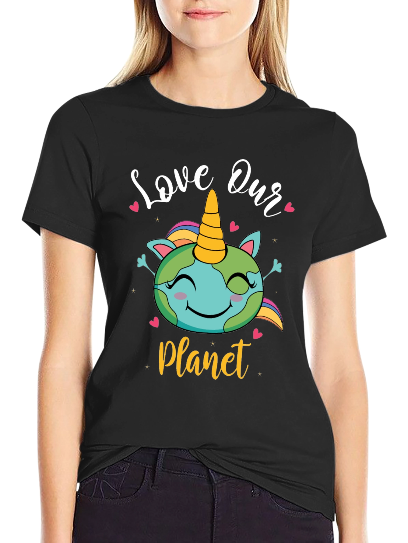 Love Our Planet Unicorn Earth T-Shirt
