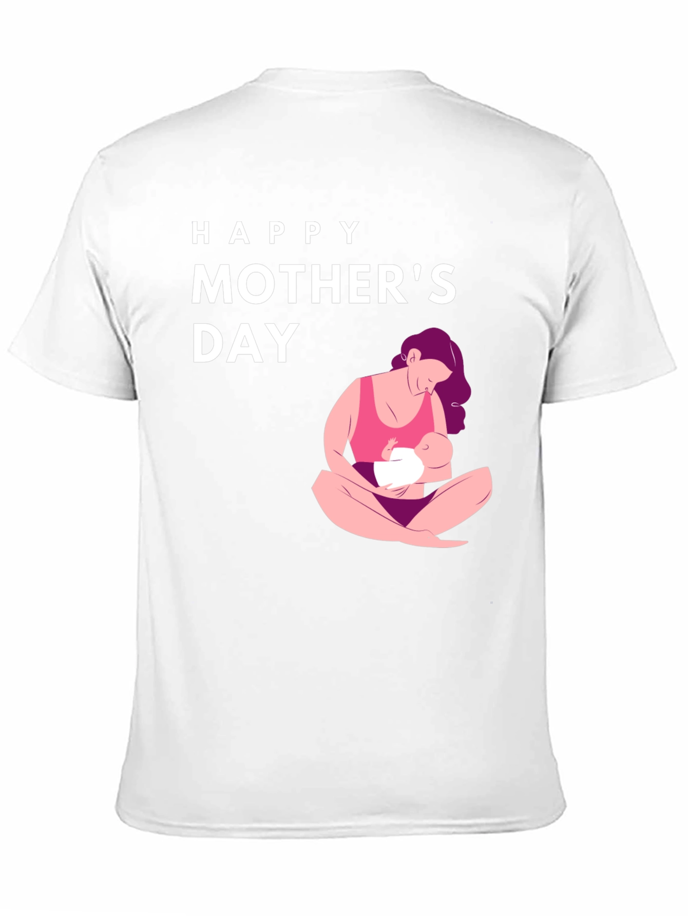 Happy Mothers Day Graphic Tee - Black