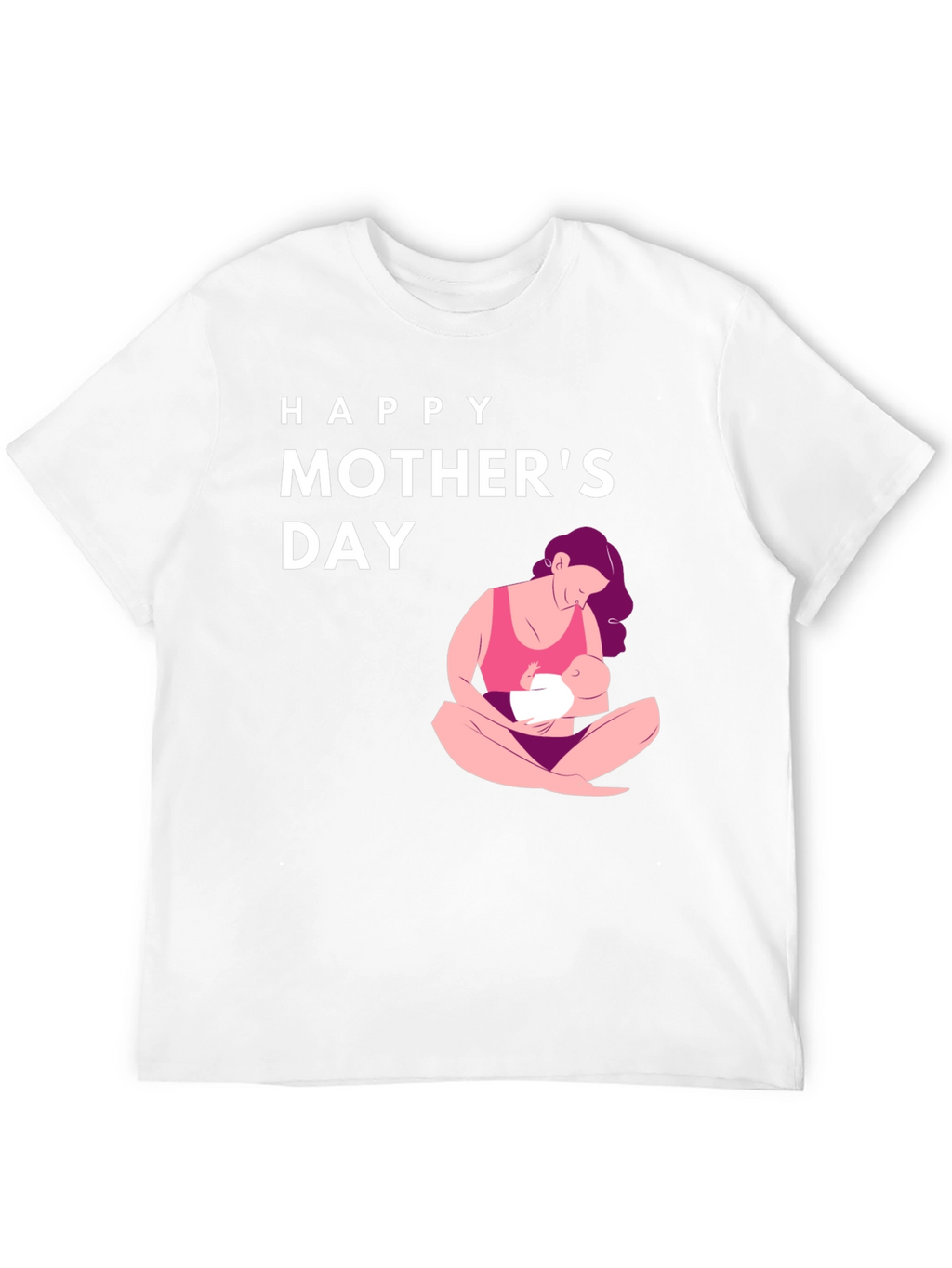 Happy Mothers Day Graphic Tee - Black