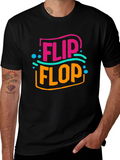 Flip Flop Graphic T-Shirt - Summer Beach Vibes