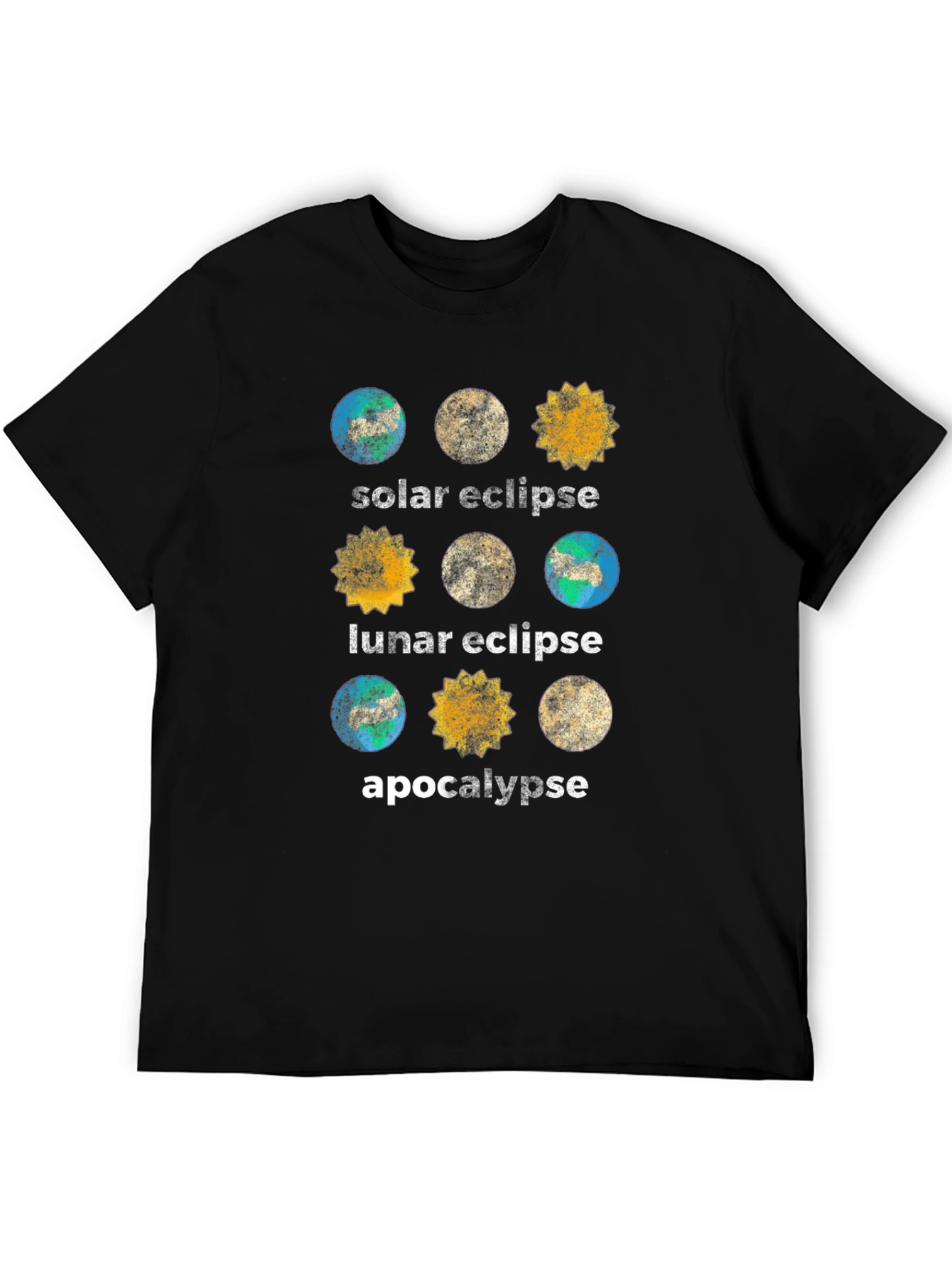 Solar Lunar Eclipse Apocalypse T-Shirt