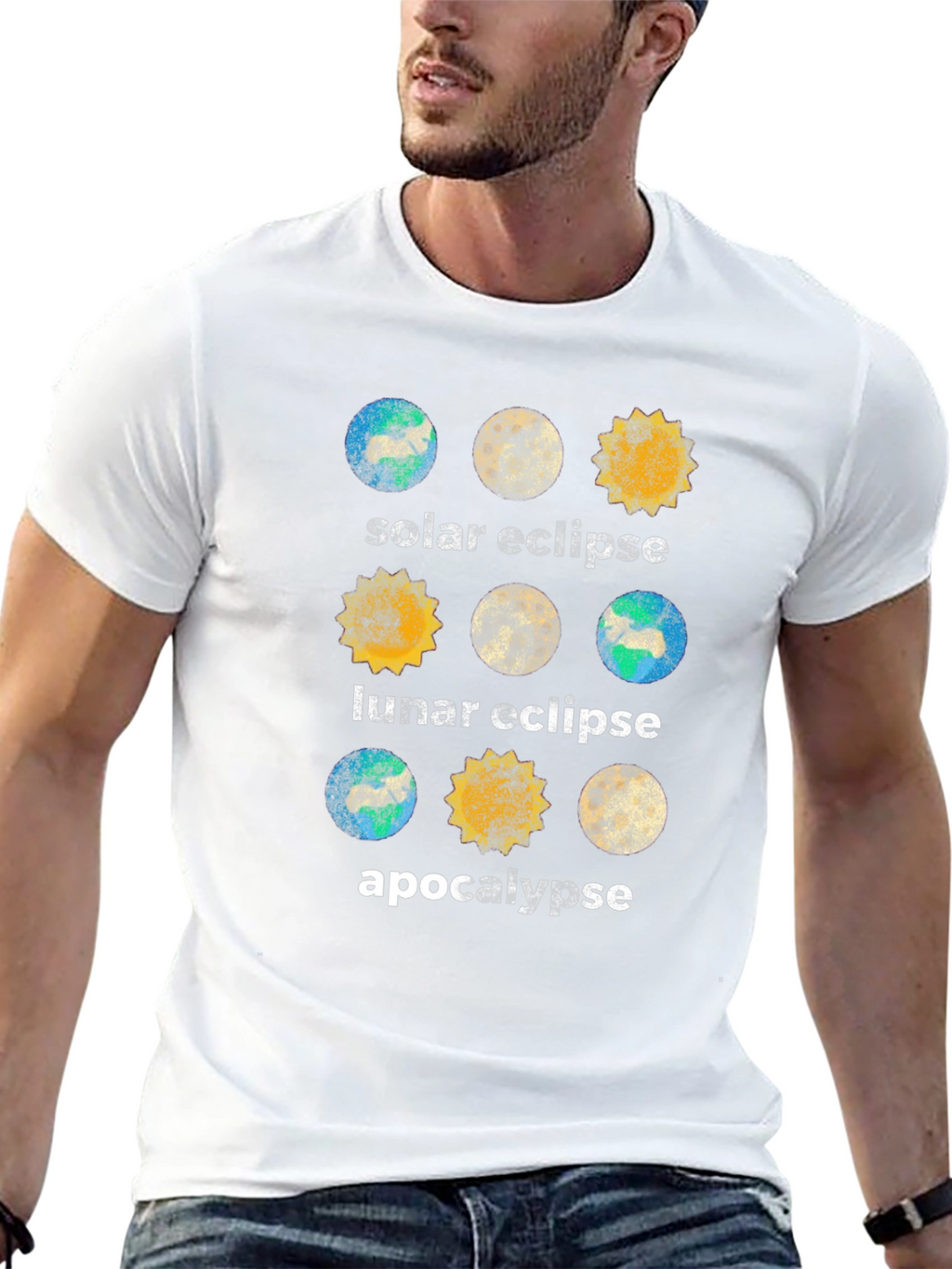 Solar Lunar Eclipse Apocalypse T-Shirt