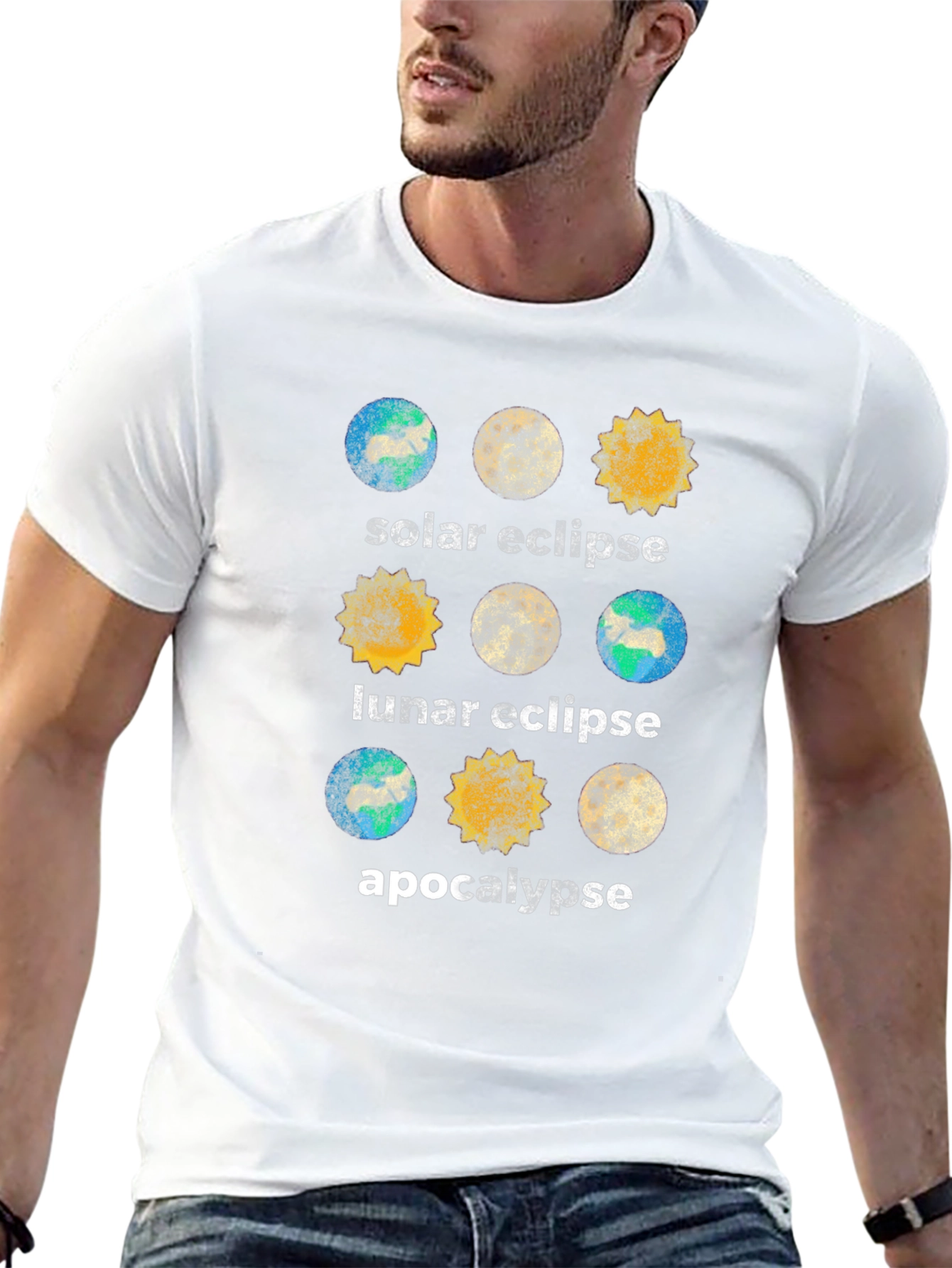 Solar Lunar Eclipse Apocalypse T-Shirt