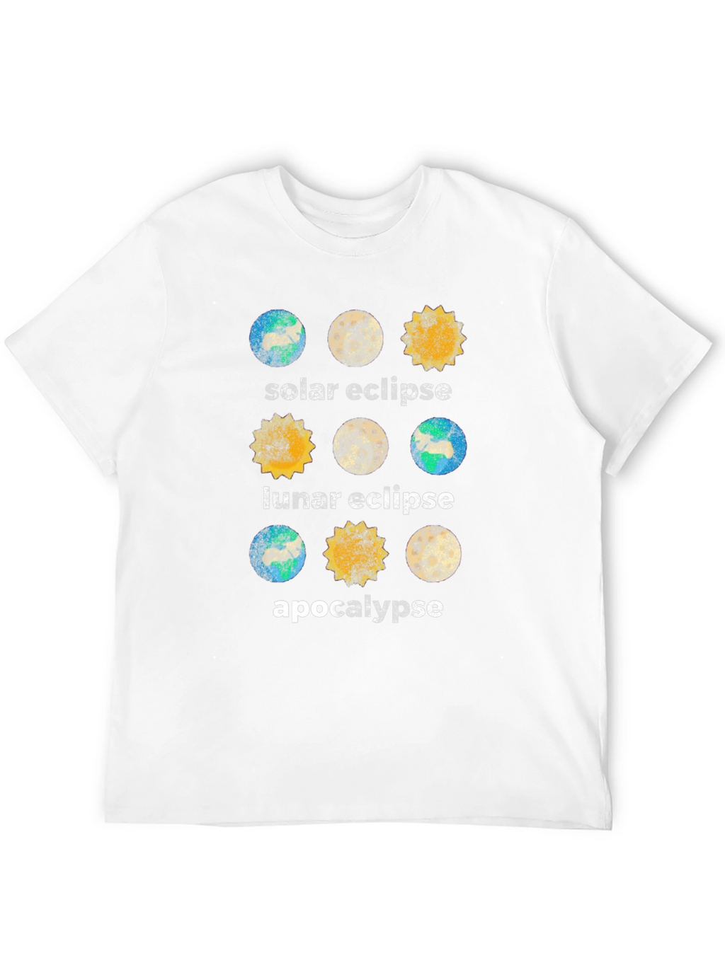 Solar Lunar Eclipse Apocalypse T-Shirt