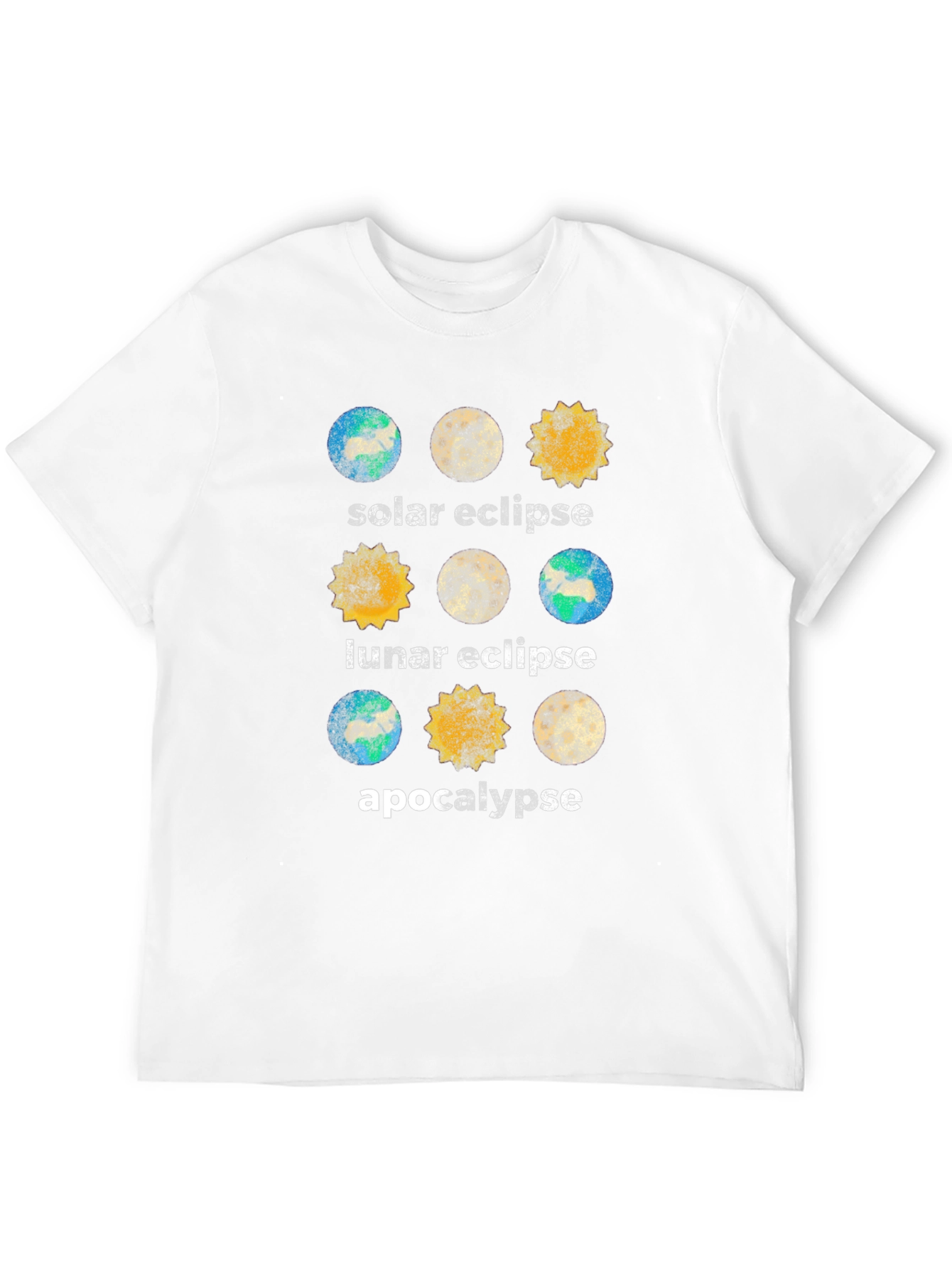 Solar Lunar Eclipse Apocalypse T-Shirt