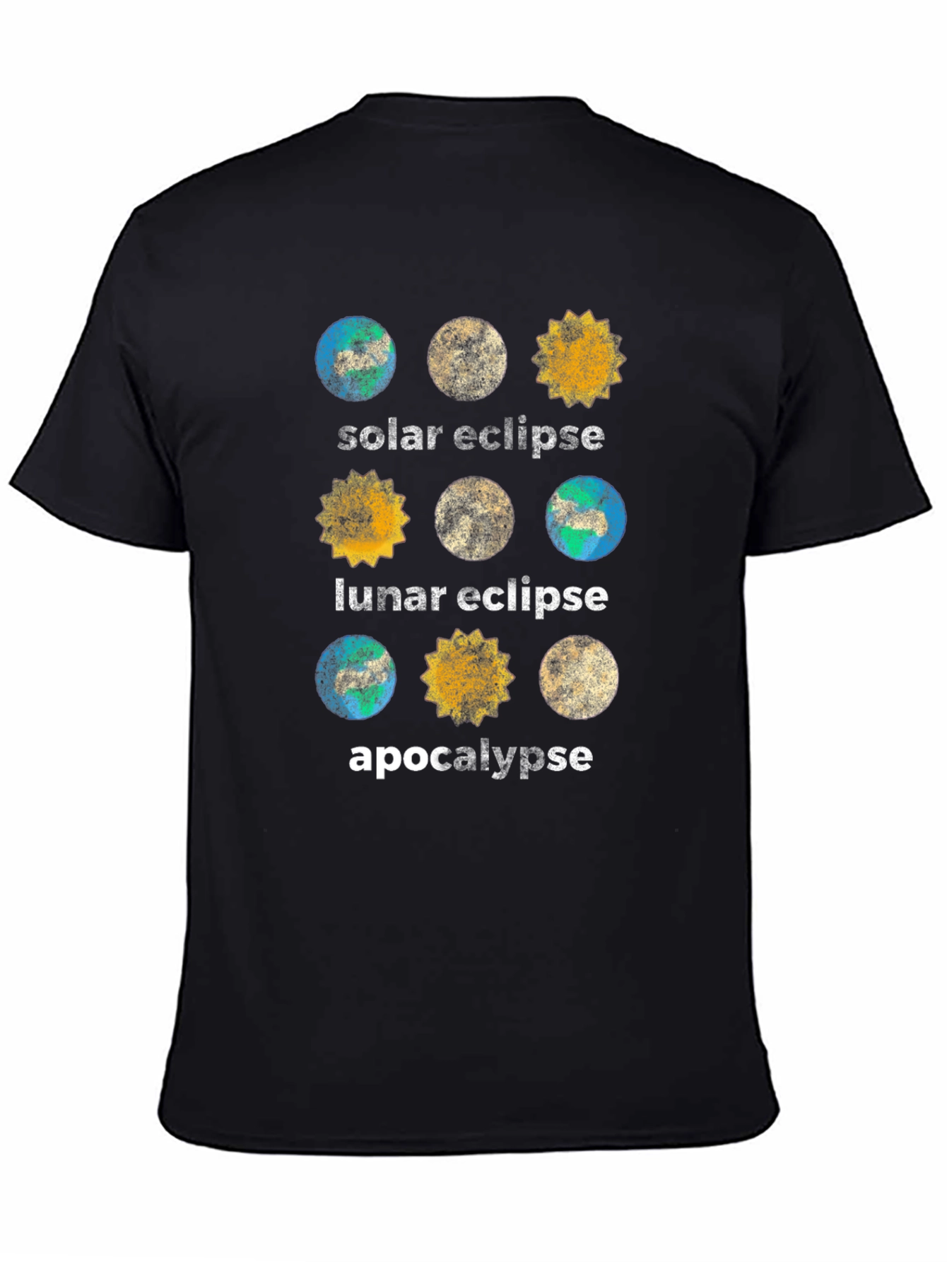 Solar Lunar Eclipse Apocalypse T-Shirt