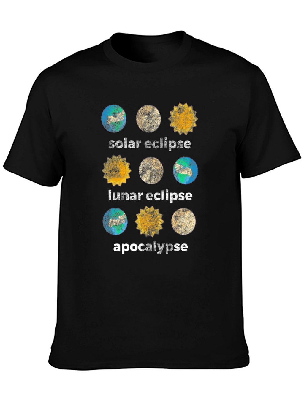 Solar Lunar Eclipse Apocalypse T-Shirt