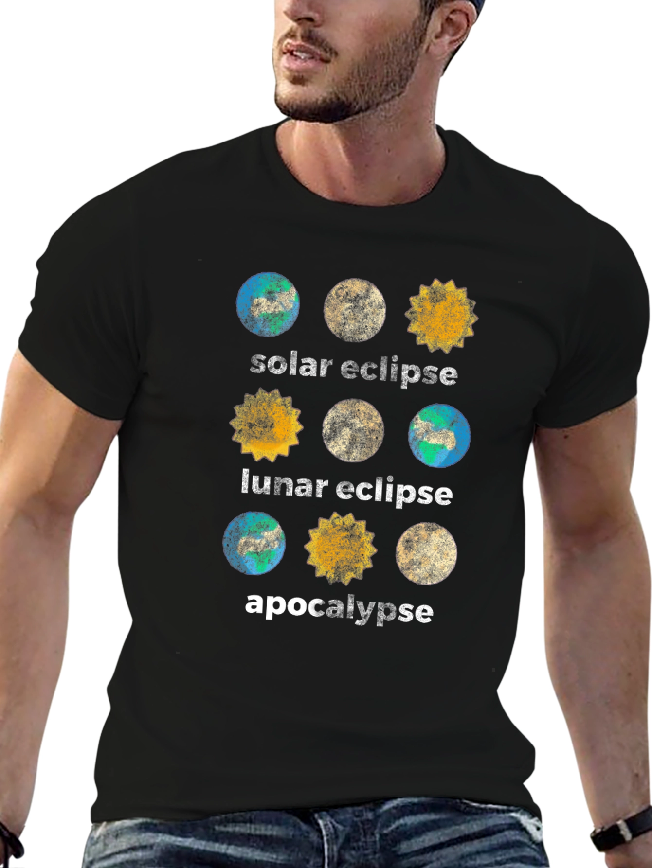 Solar Lunar Eclipse Apocalypse T-Shirt