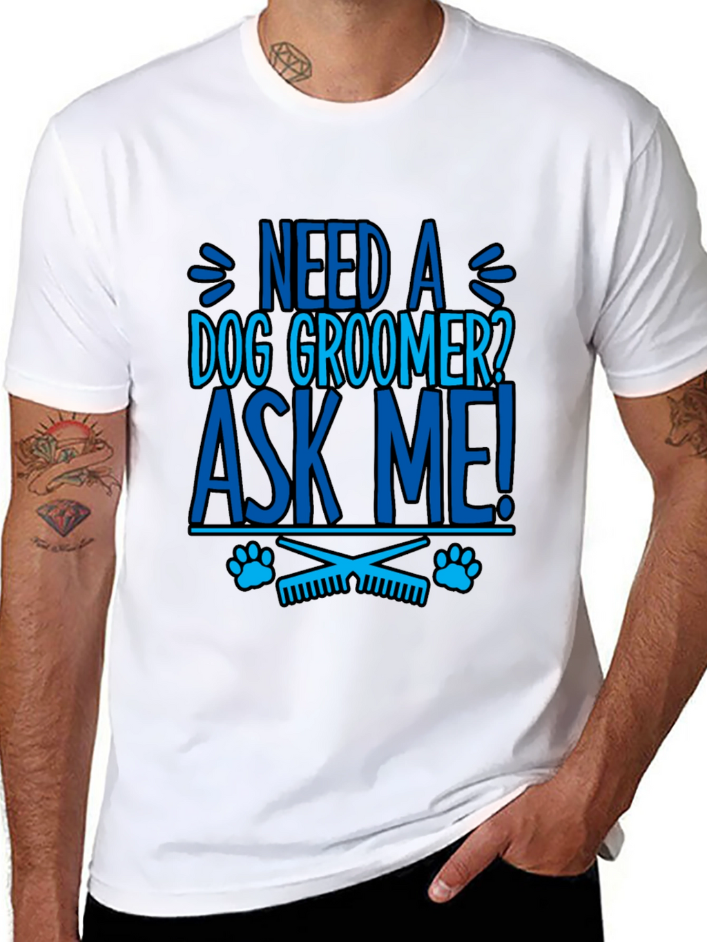 Need a Dog Groomer? Ask Me! Graphic Tee