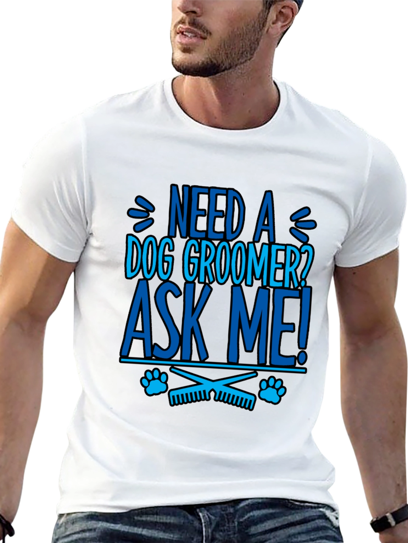 Need a Dog Groomer? Ask Me! Graphic Tee