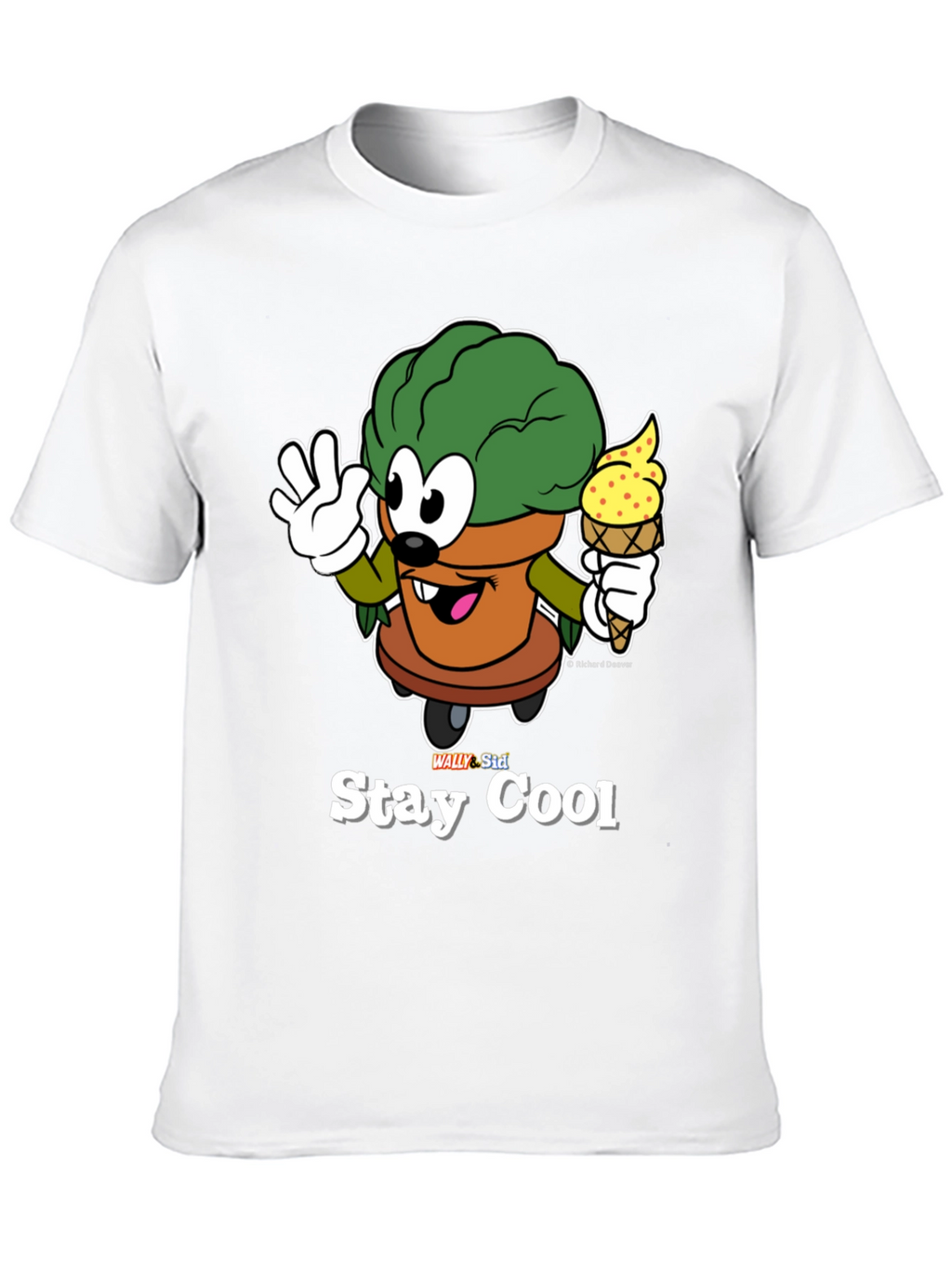 Stay Cool Cartoon Graphic T-Shirt
