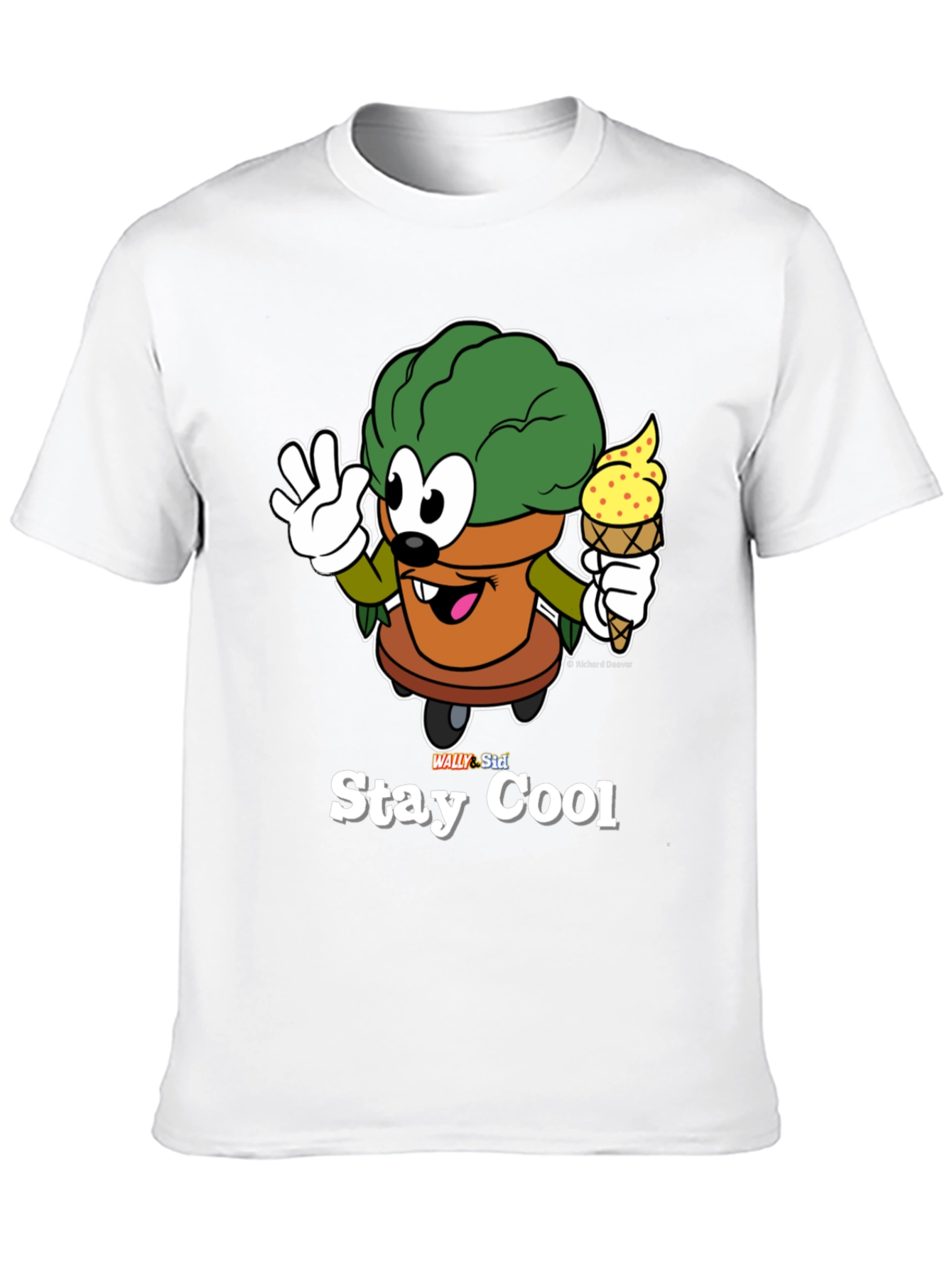 Stay Cool Cartoon Graphic T-Shirt