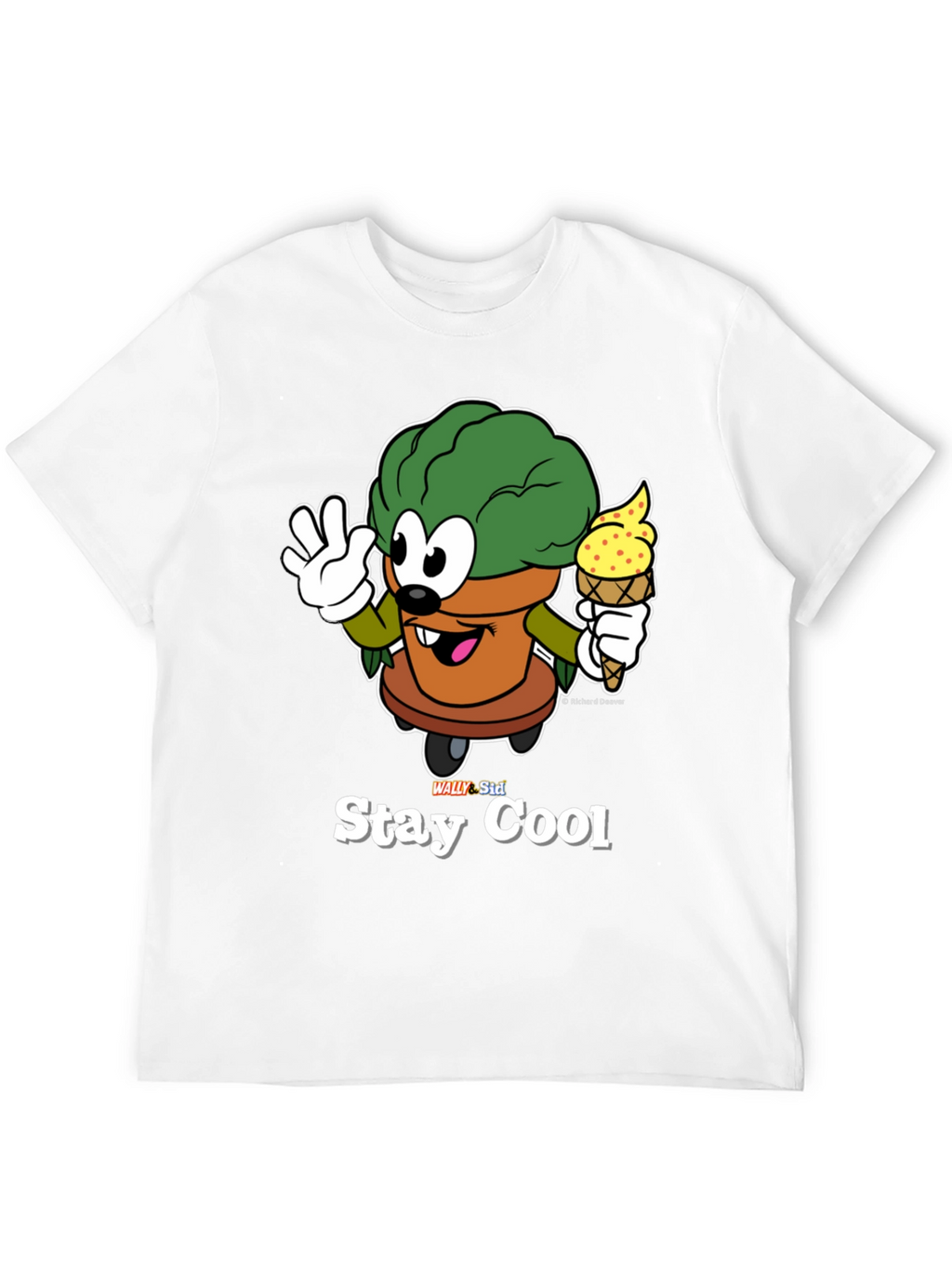 Stay Cool Cartoon Graphic T-Shirt