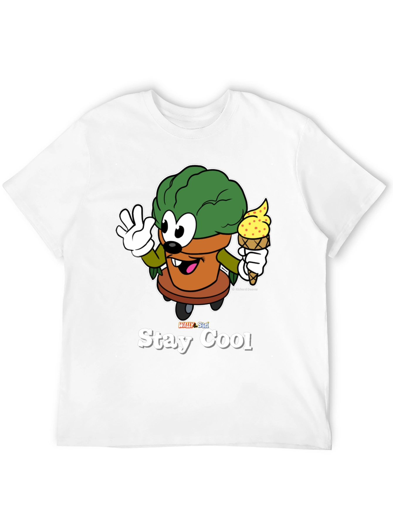 Stay Cool Cartoon Graphic T-Shirt