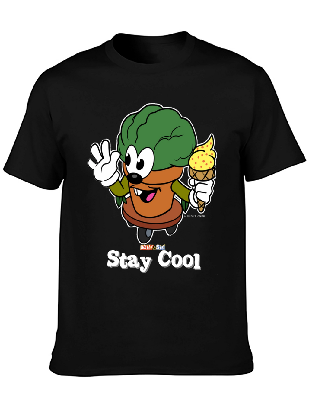 Stay Cool Cartoon Graphic T-Shirt