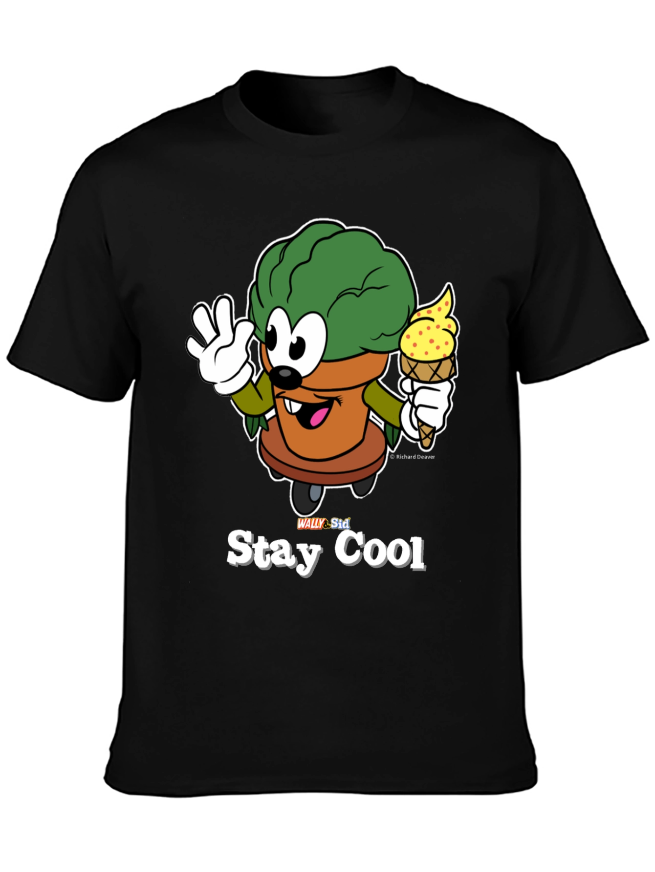 Stay Cool Cartoon Graphic T-Shirt