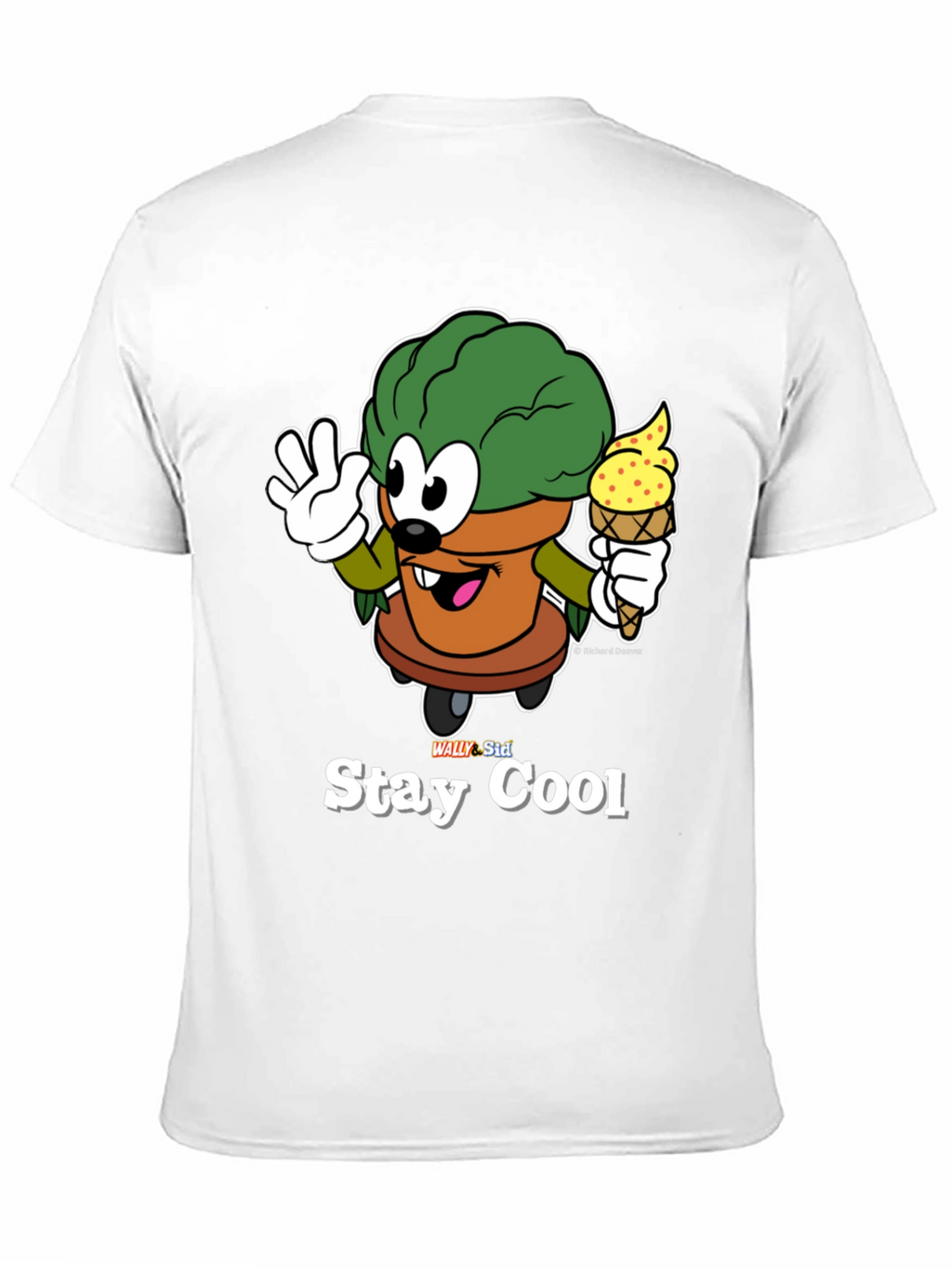 Stay Cool Cartoon Graphic T-Shirt