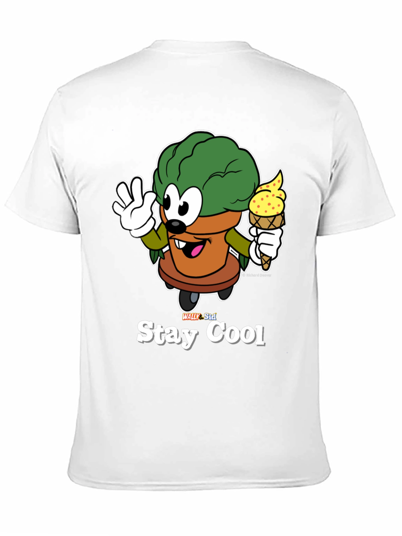 Stay Cool Cartoon Graphic T-Shirt