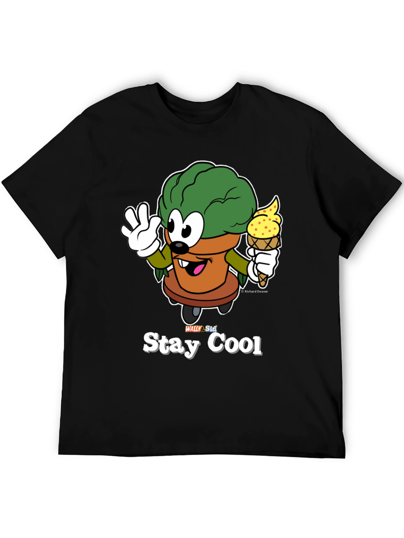 Stay Cool Cartoon Graphic T-Shirt