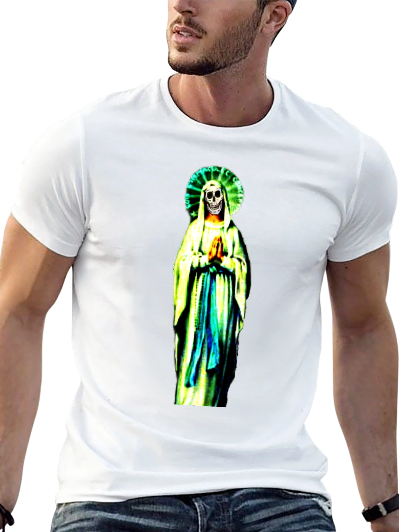 Grim Reaper Virgin Mary T-Shirt - Black