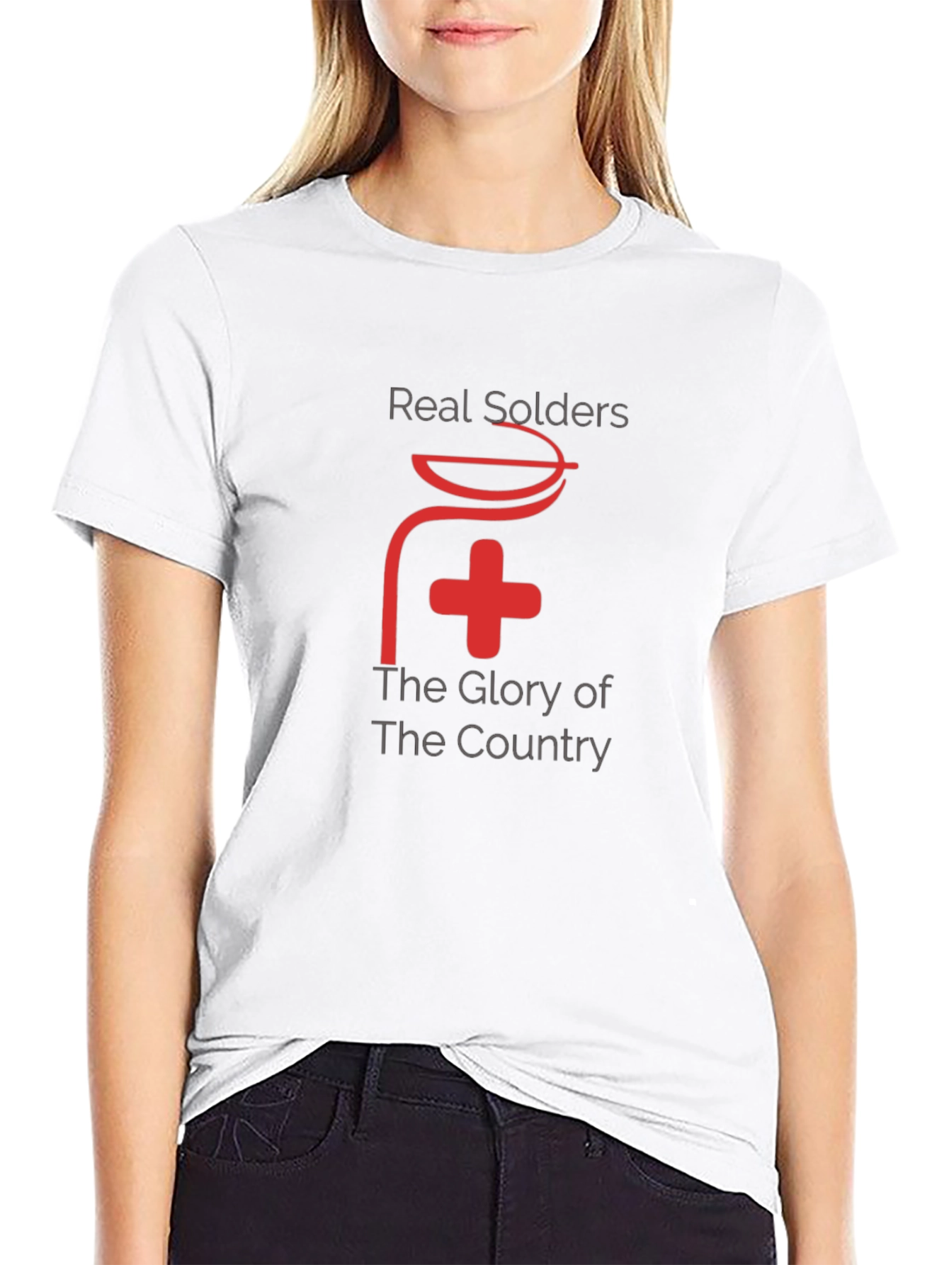 Real Soldiers T-Shirt - Patriotic Design