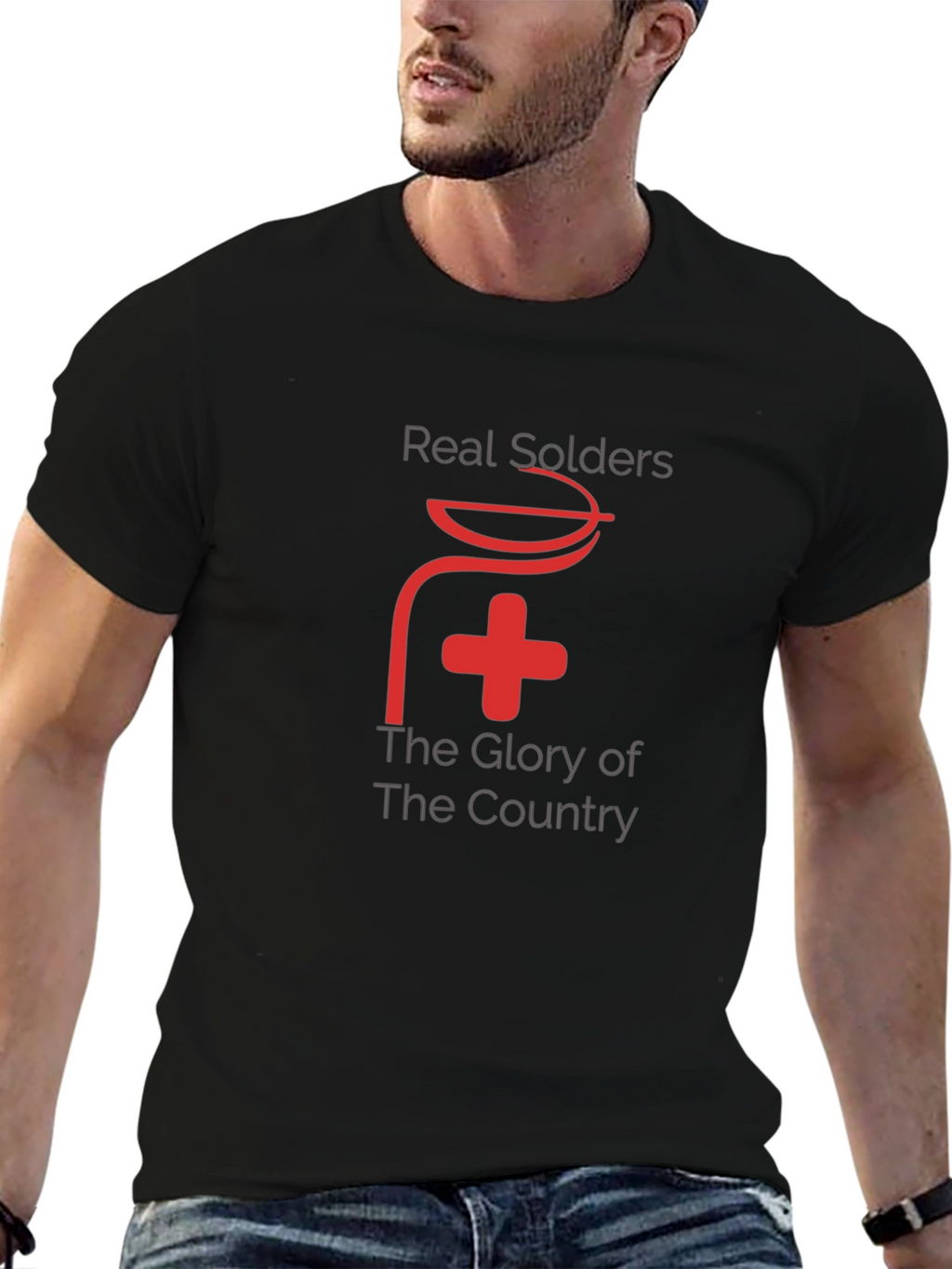 Real Soldiers T-Shirt - Patriotic Design