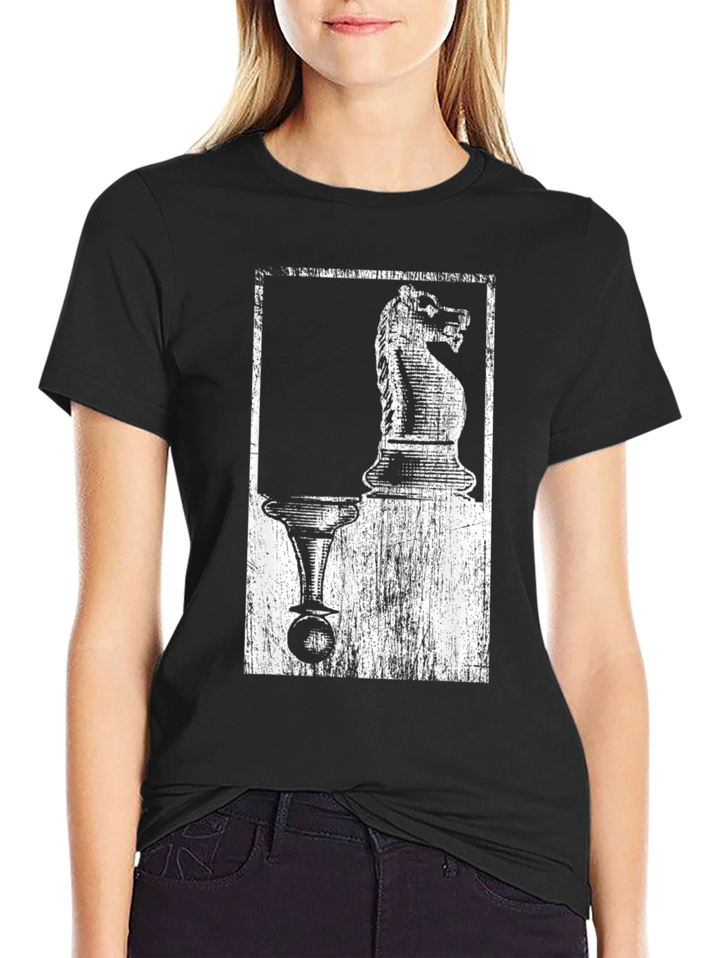 Chess Knight & Pawn Graphic Tee