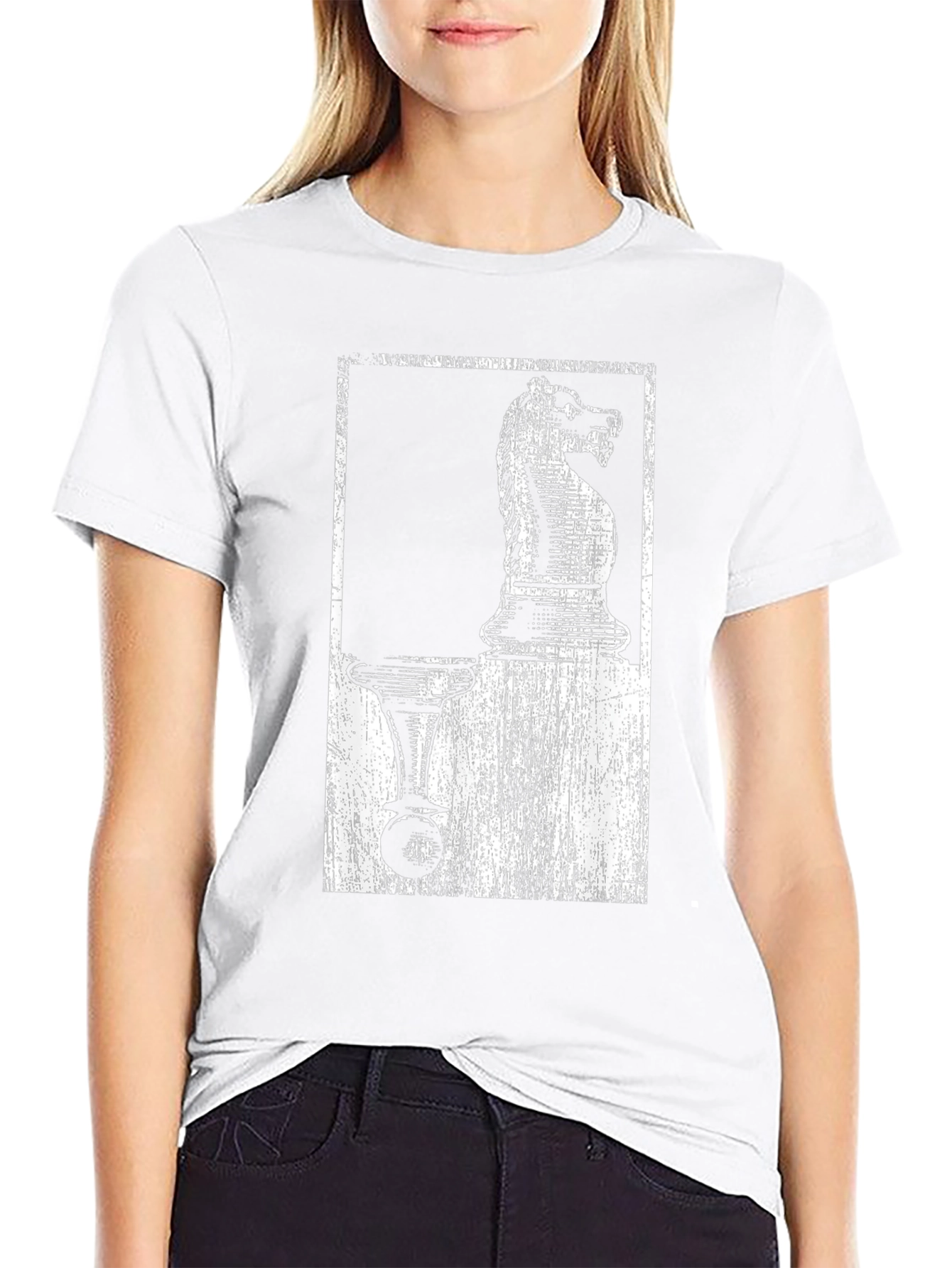 Chess Knight & Pawn Graphic Tee