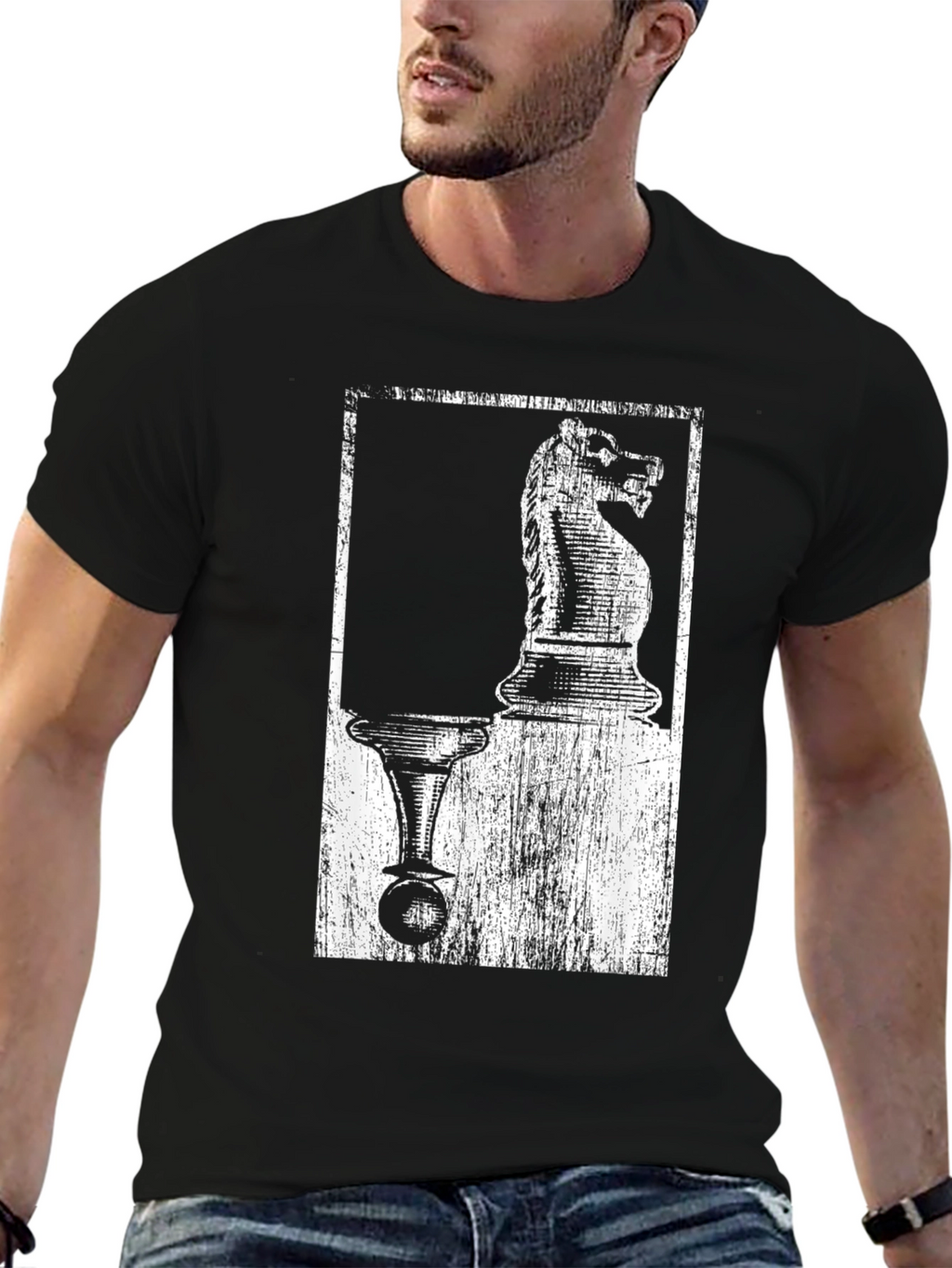 Chess Knight & Pawn Graphic Tee
