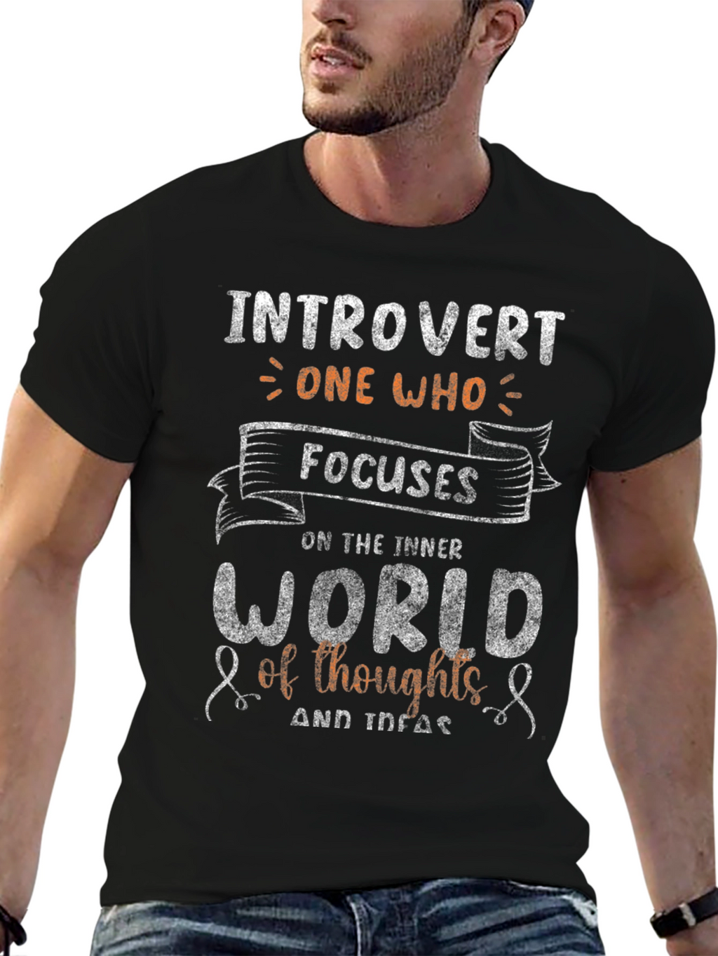 Introvert Focus T-Shirt - Inner World Thoughts Tee
