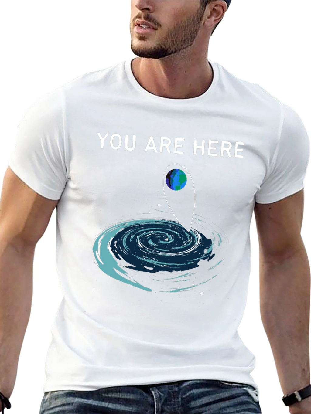 You Are Here T-Shirt Galaxy Design