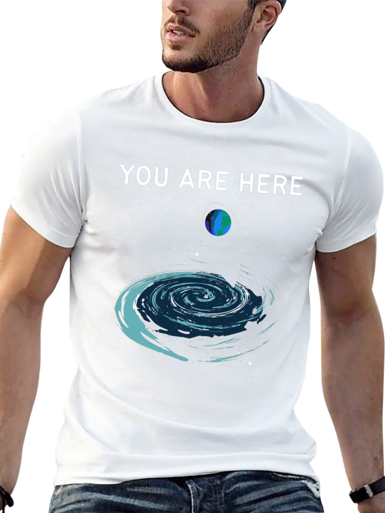 You Are Here T-Shirt Galaxy Design