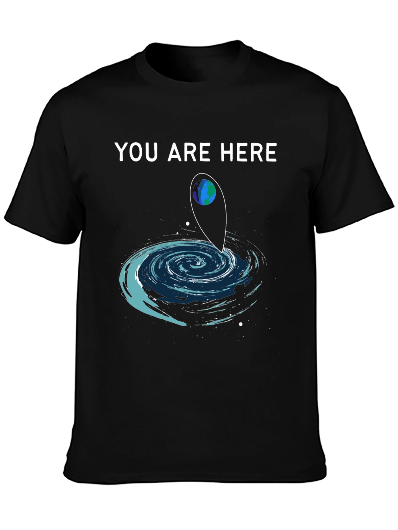 You Are Here T-Shirt Galaxy Design