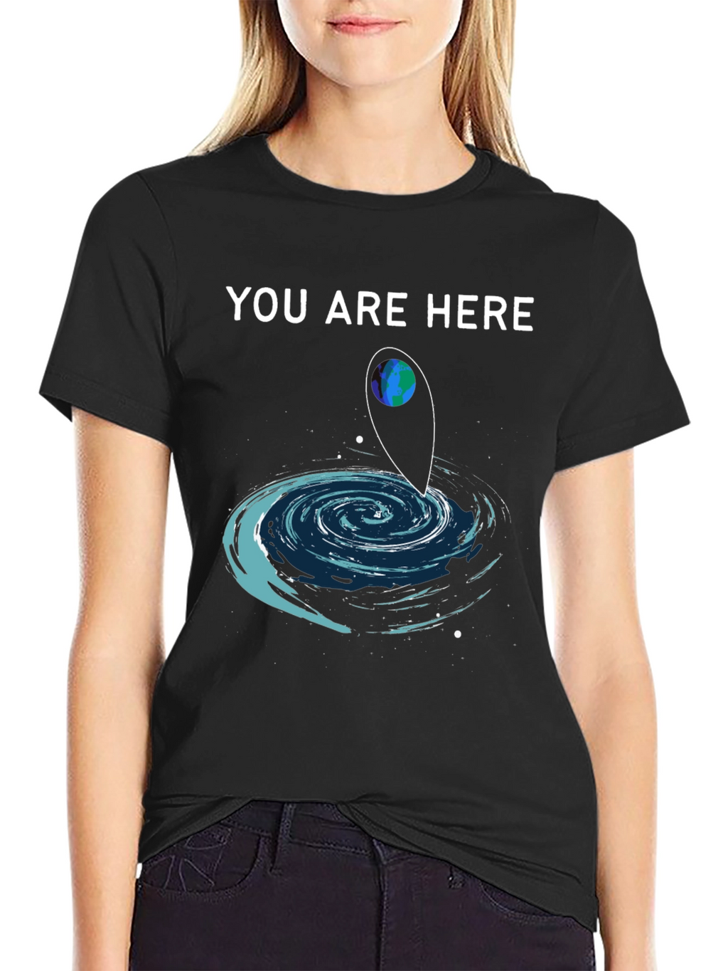 You Are Here T-Shirt Galaxy Design