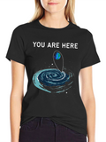 You Are Here T-Shirt Galaxy Design