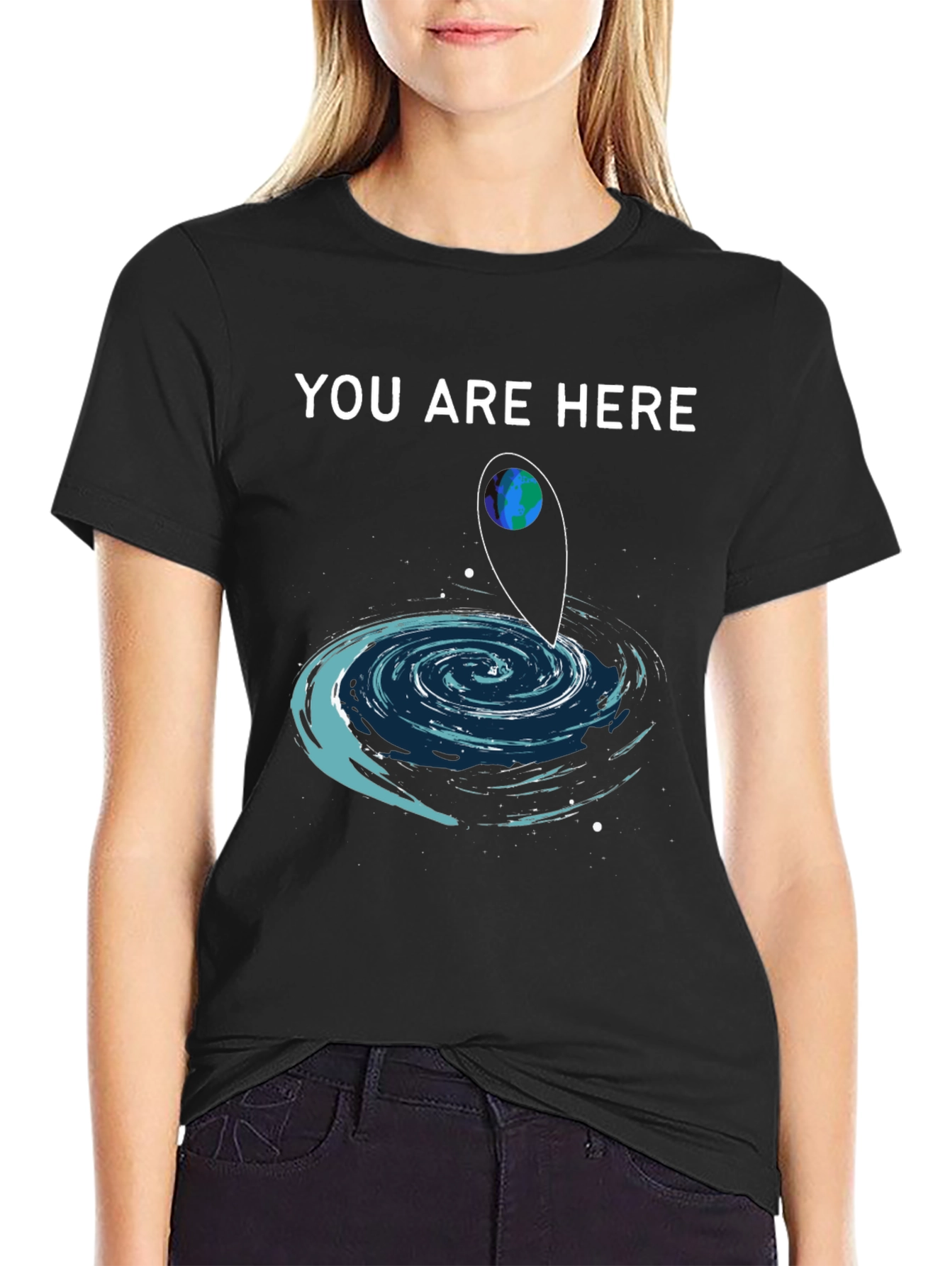 You Are Here T-Shirt Galaxy Design
