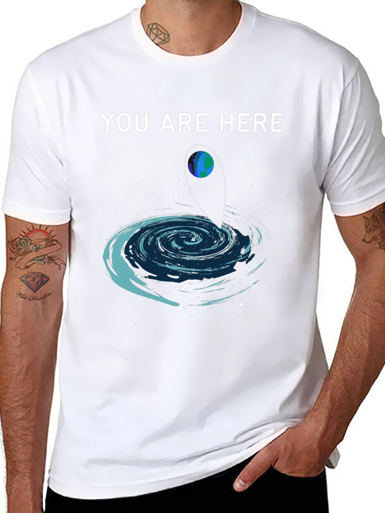 You Are Here T-Shirt Galaxy Design