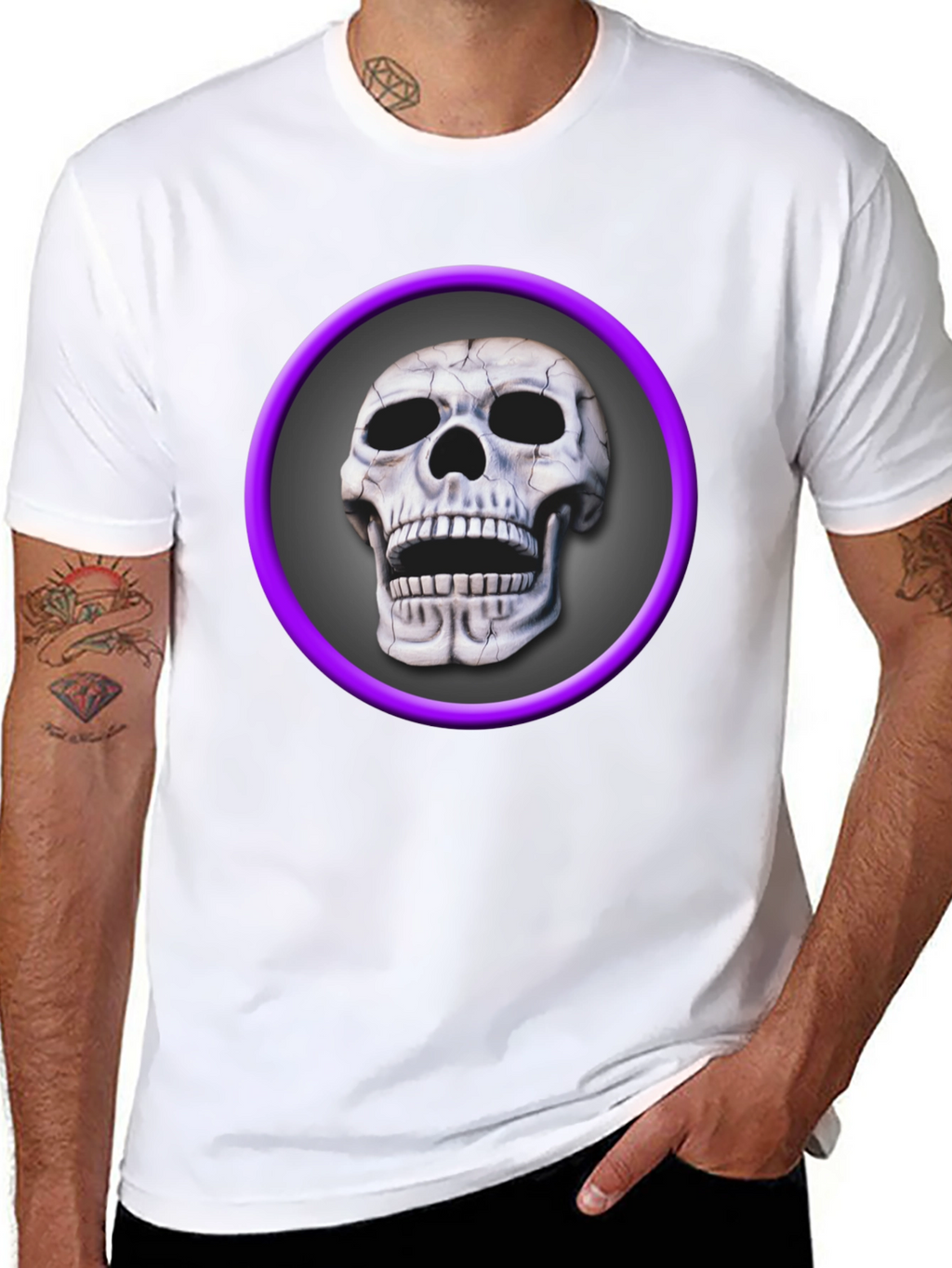 Skull Graphic Tee - Edgy Style