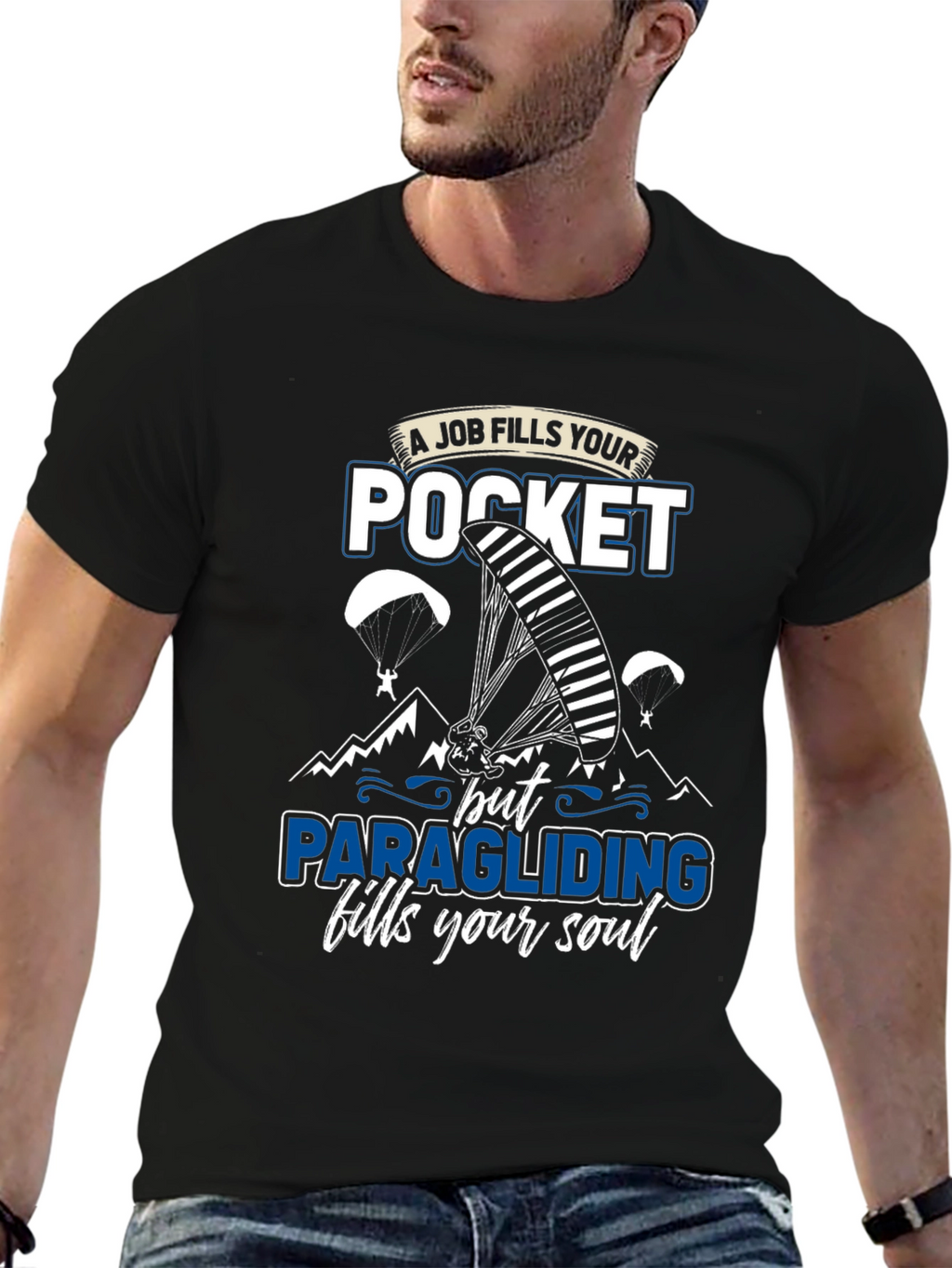 Paragliding Fills Your Soul Graphic T-Shirt